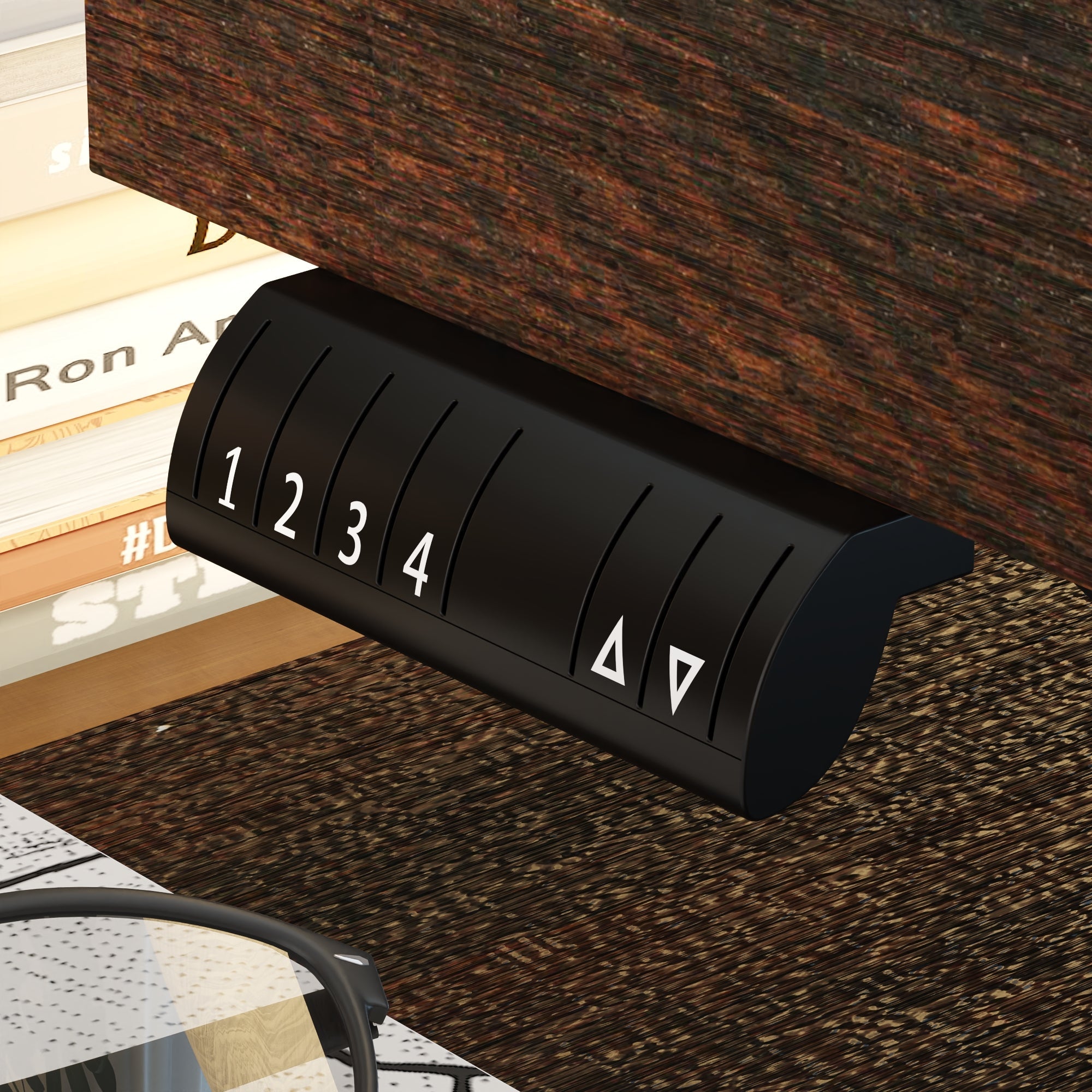 71'' W L-Shaped 3-Drawer Lift Computer Desk (29'' H To 44'' H) With 59'' W Bookcase