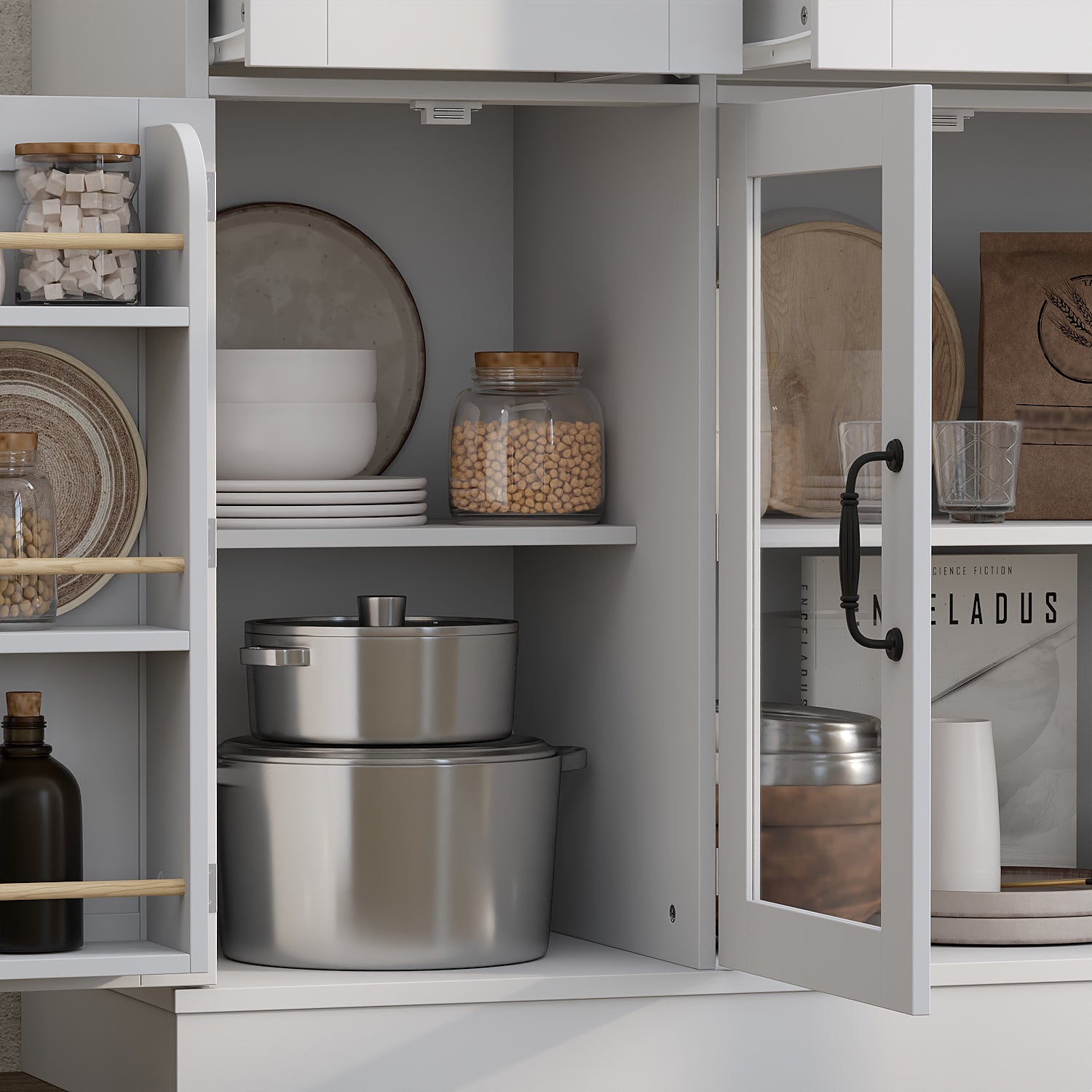 55.1" W Sideboard Cabinet Buffet Storage Cabinet