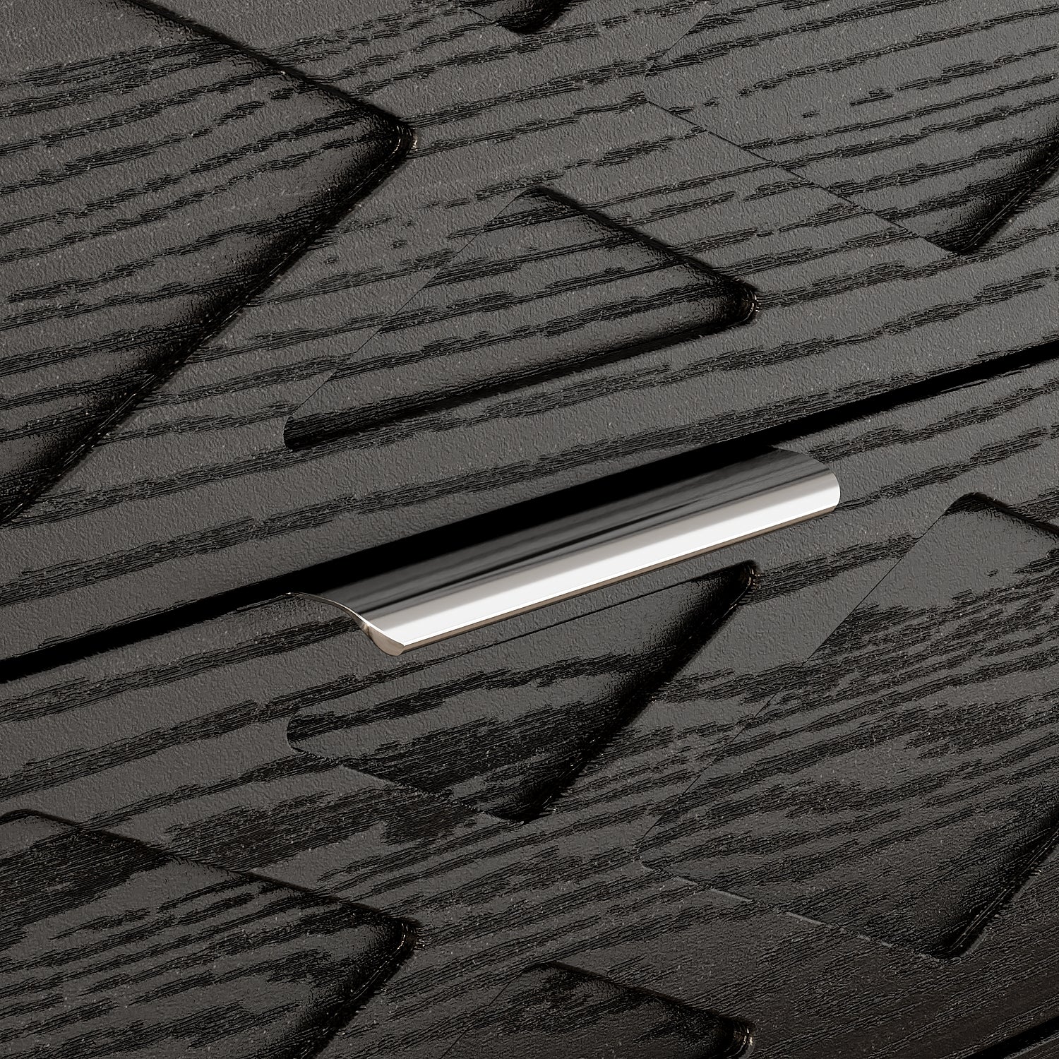 3-Drawer Nightstand With Metal Legs