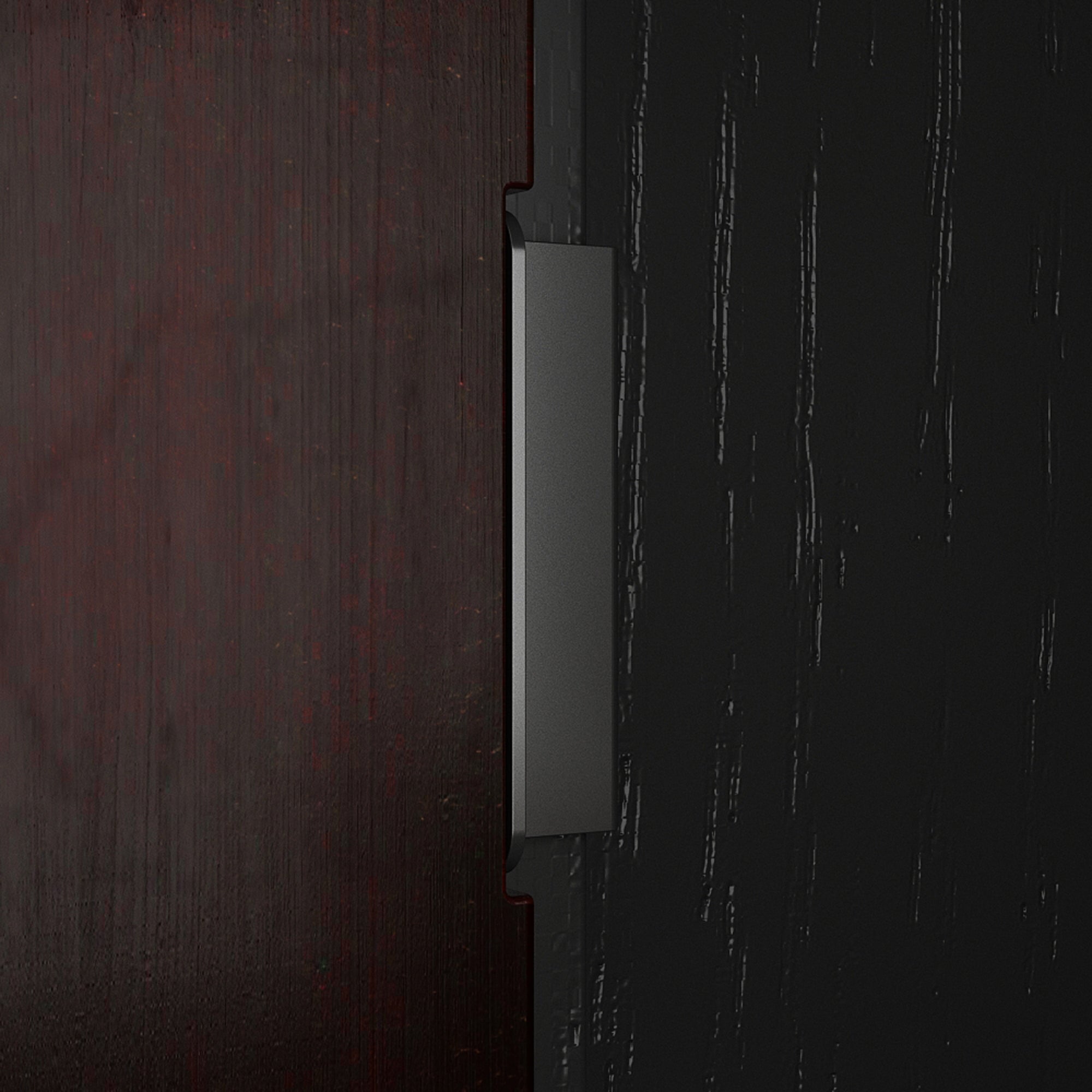 Mid-Century Bookcase with Drawers and Glass Doors