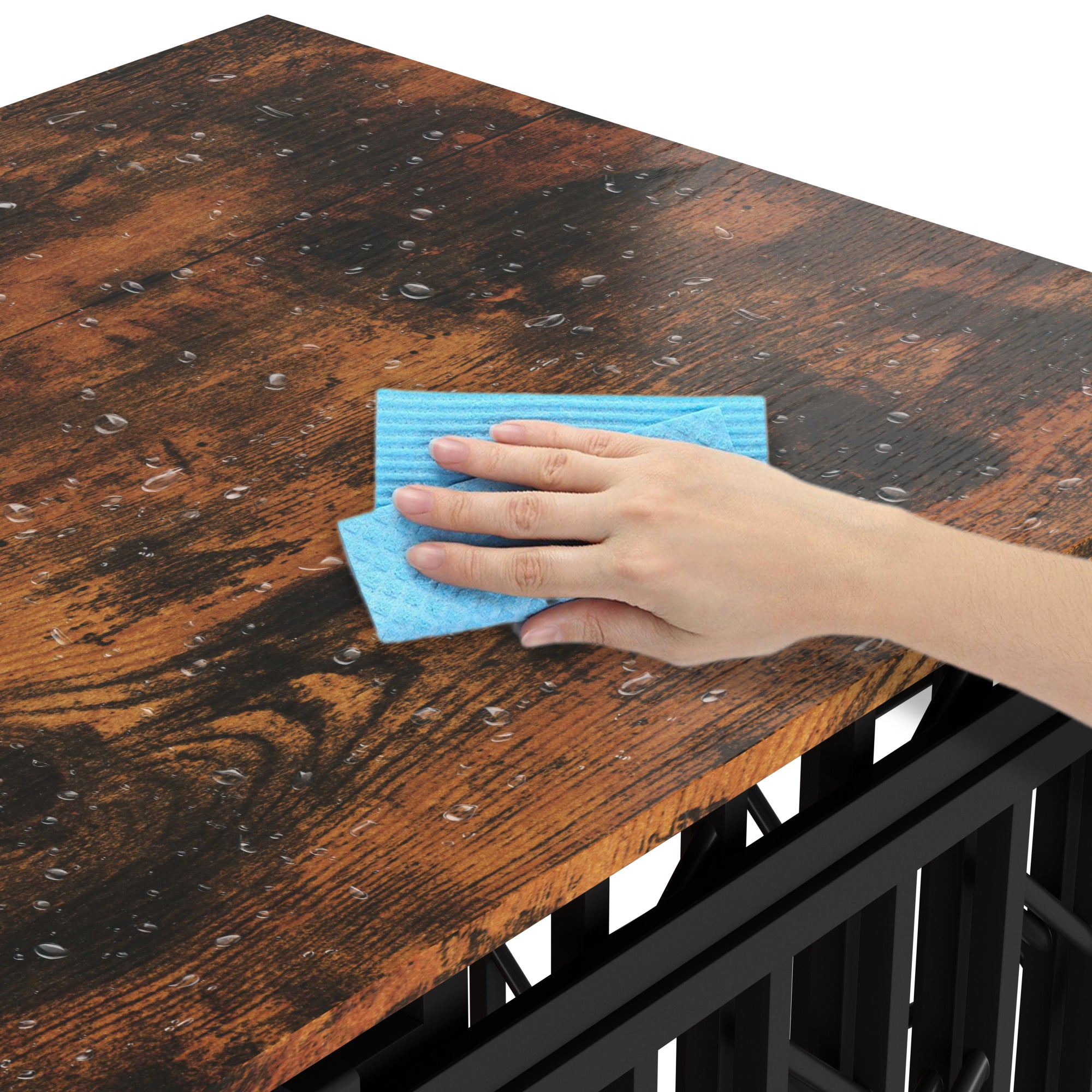 Large Dog Crate With Barn Doors And Double Separate Rooms