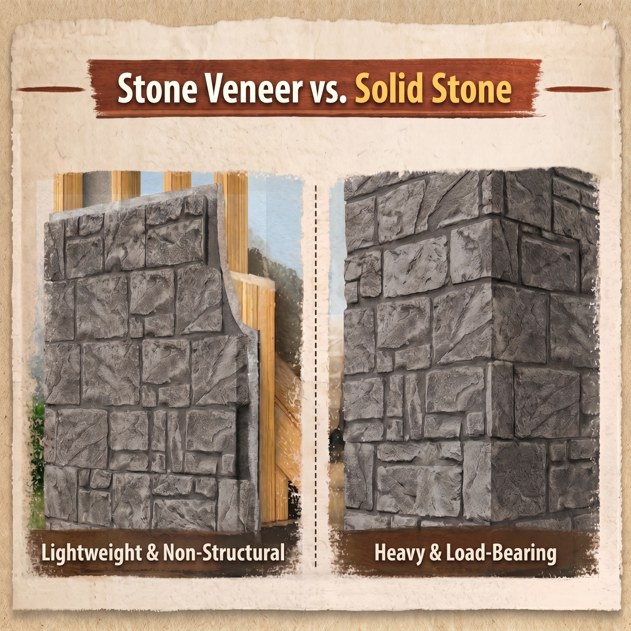 Gray Stacked Faux Stone Wall Panel Set of 9, Lightweight Indoor & Outdoor Decor Wall Panels