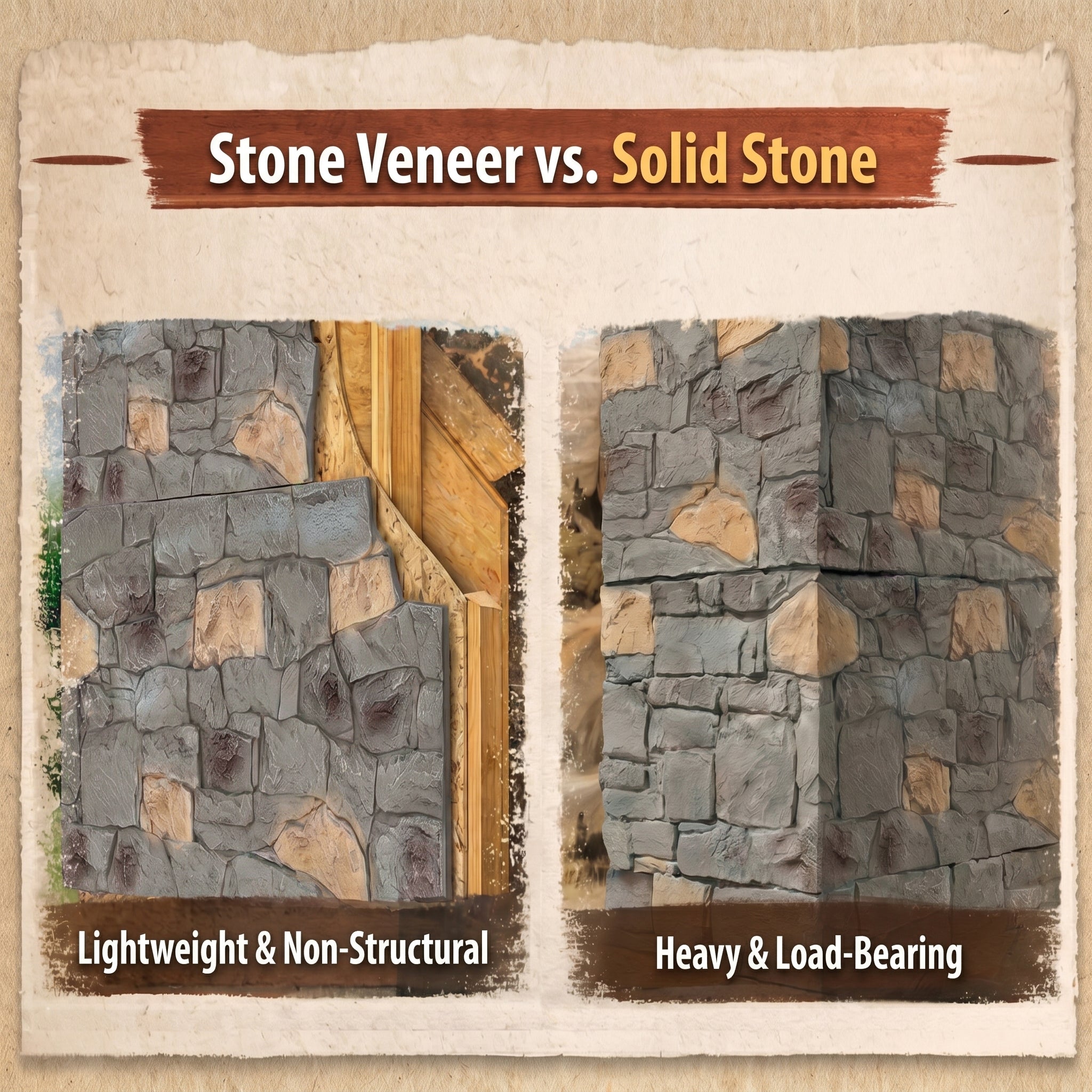 Gray Mixed Tone River Rock Faux Stone Wall Panel Set of 10, Lightweight Indoor & Outdoor Decor Wall Panels