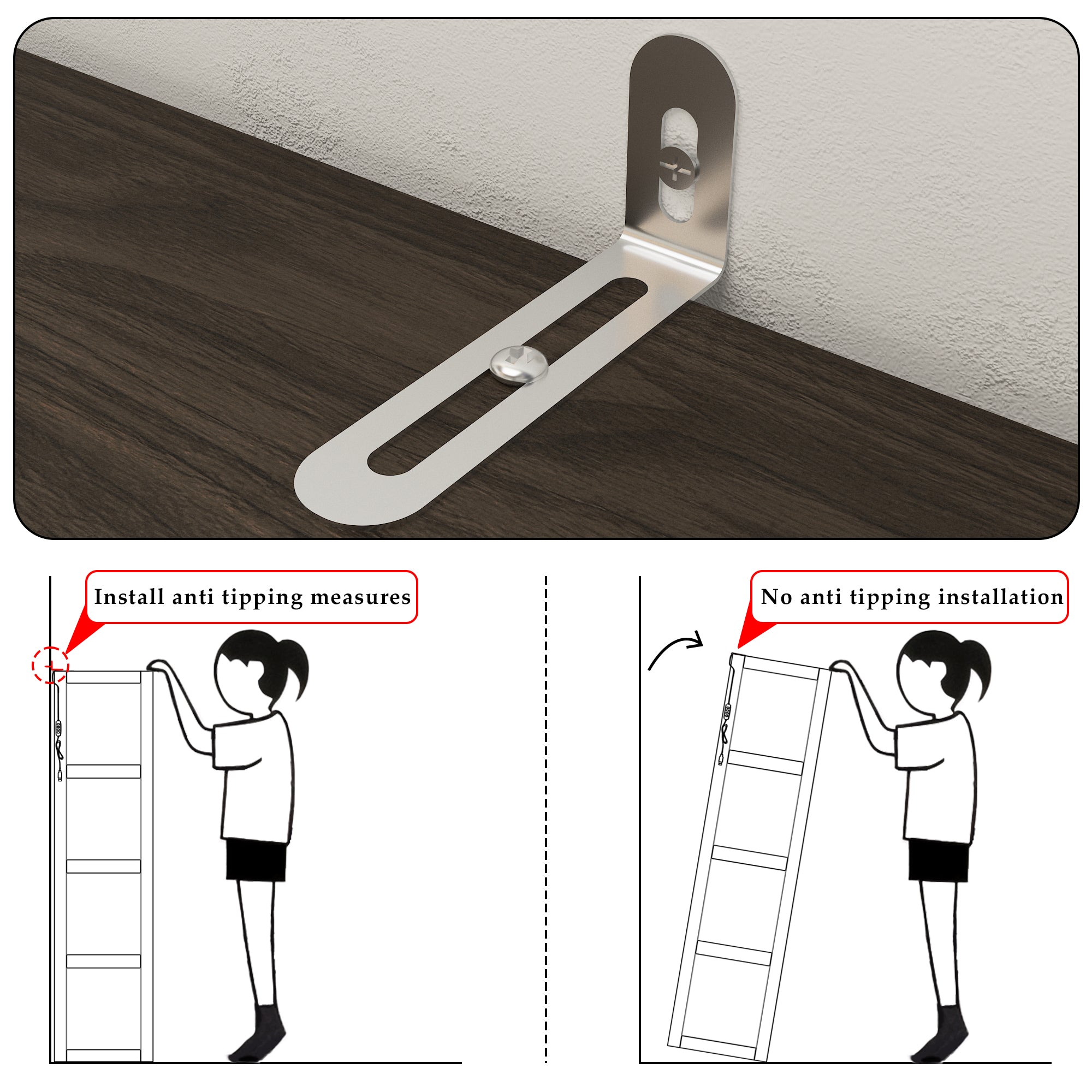 63"H China Cabinet With Glass Door And Light