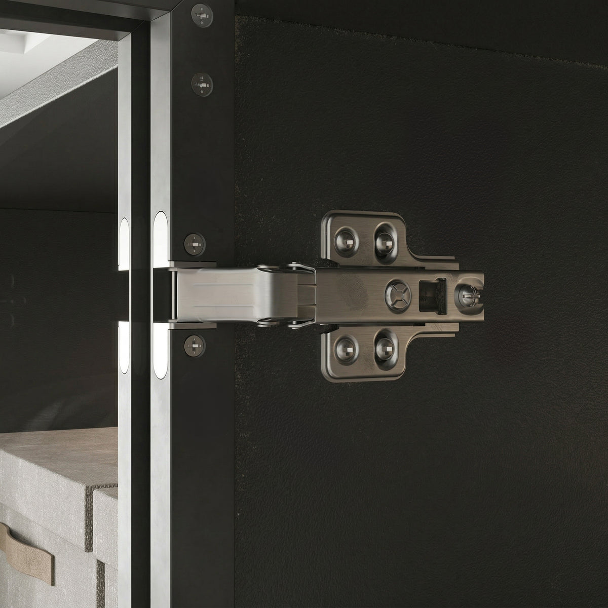 59" Modern Black Wardrobe Armoires With LED Lighting and Tempered Glass Doors