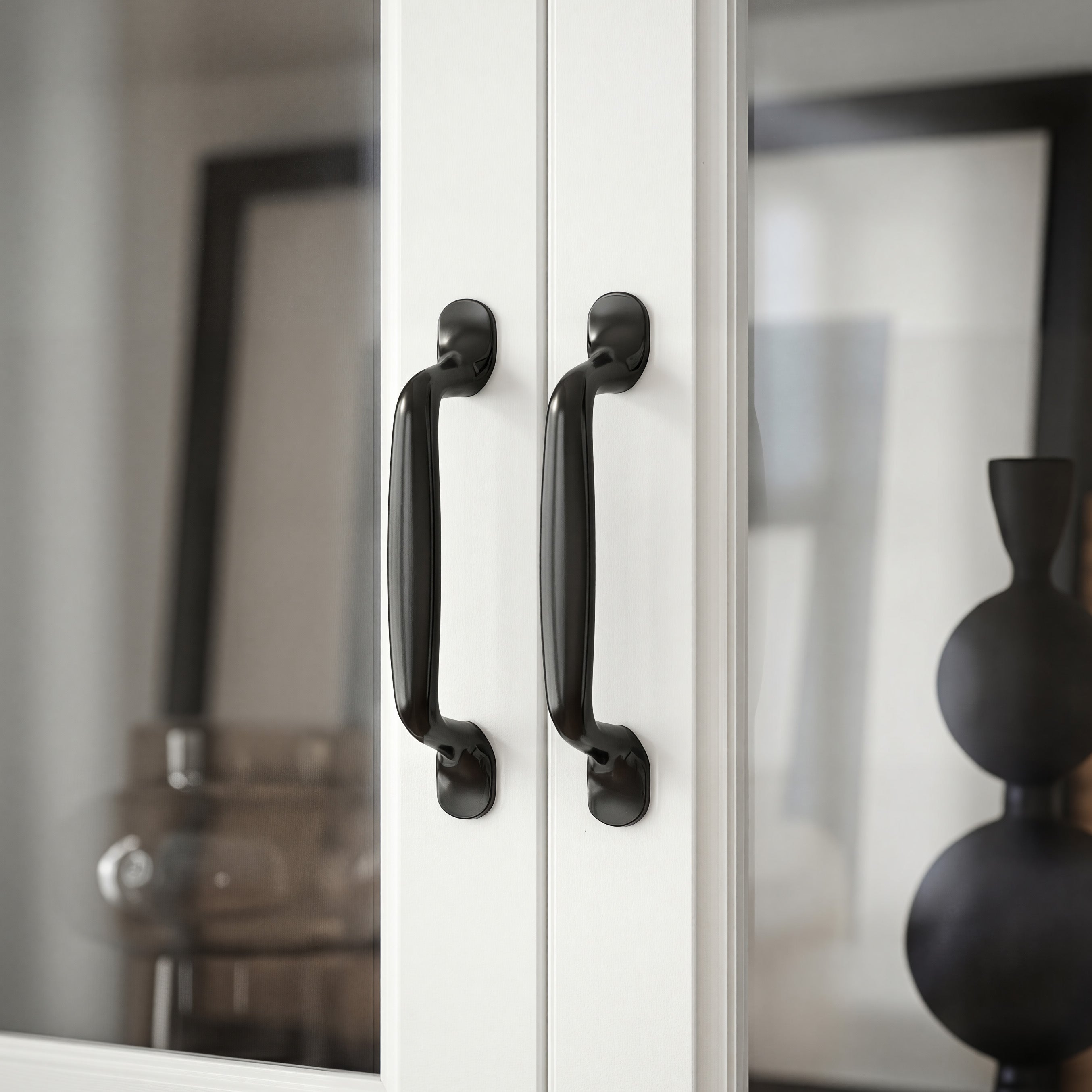 78.7 inch Modern White Storage Cabinet with 10 Doors and 15 Adjustable Shelves