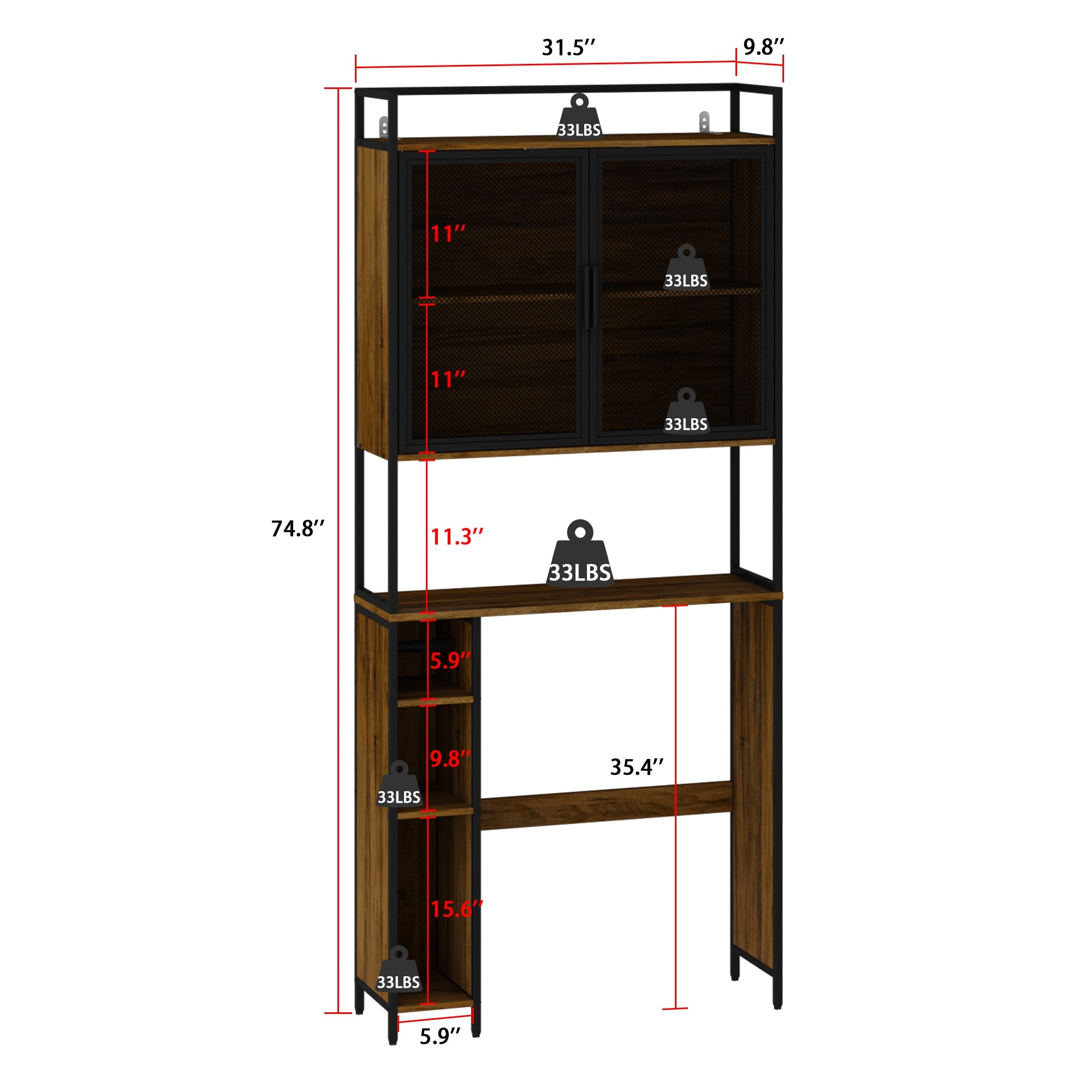 Cothern Over The Toilet Storage