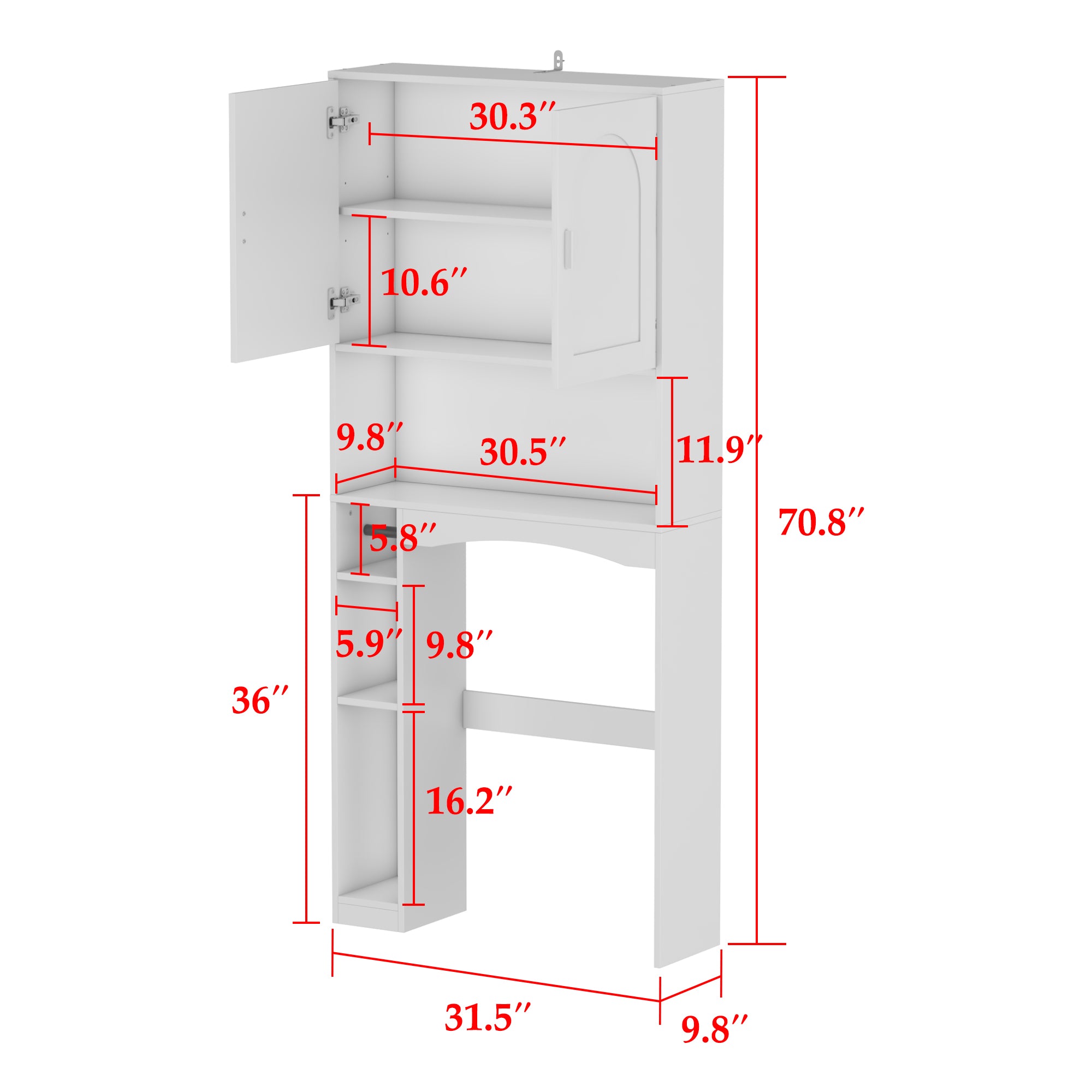 Coster Over The Toilet Storage