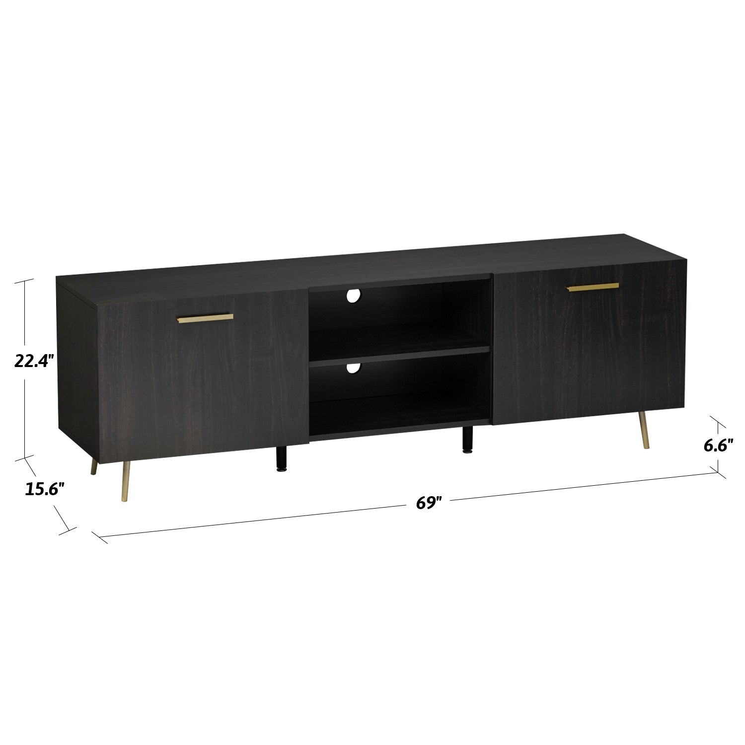 Morden TV Stand Storage Media Console Entertainment Center with Storage