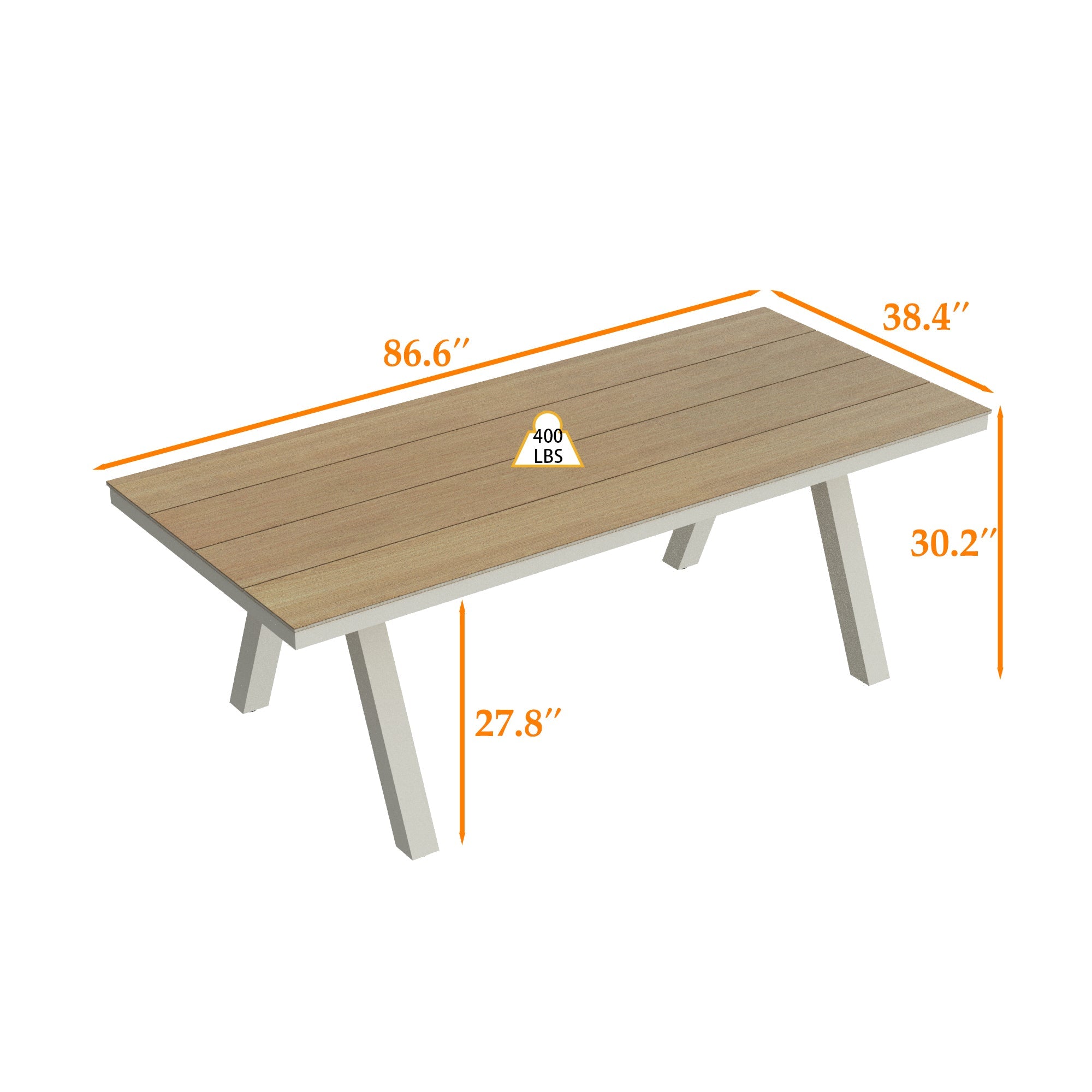 86.6”W Dining Table
