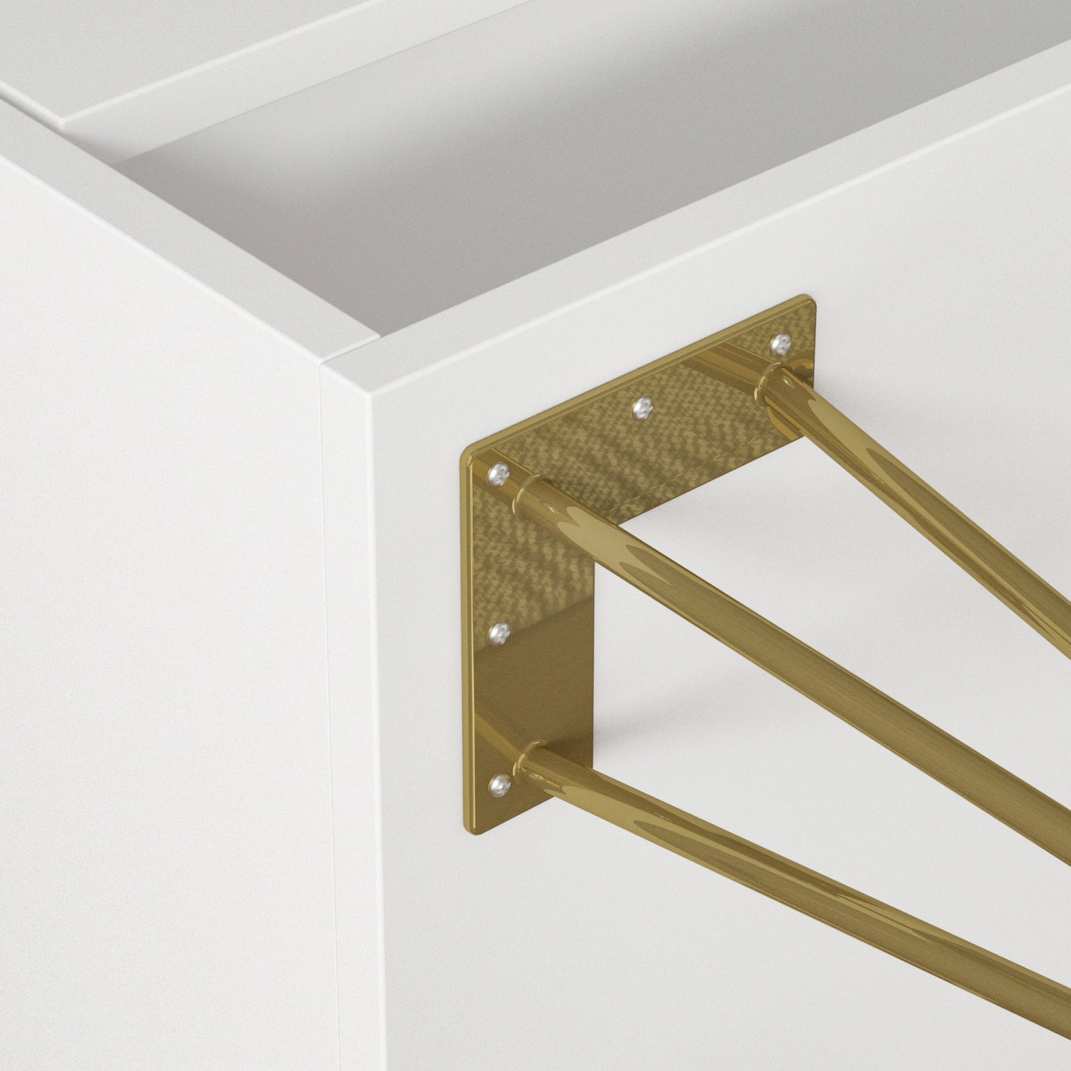 End Table Nightstand Dresser Mini Sofa Side Table with Gold Legs for Bedroom