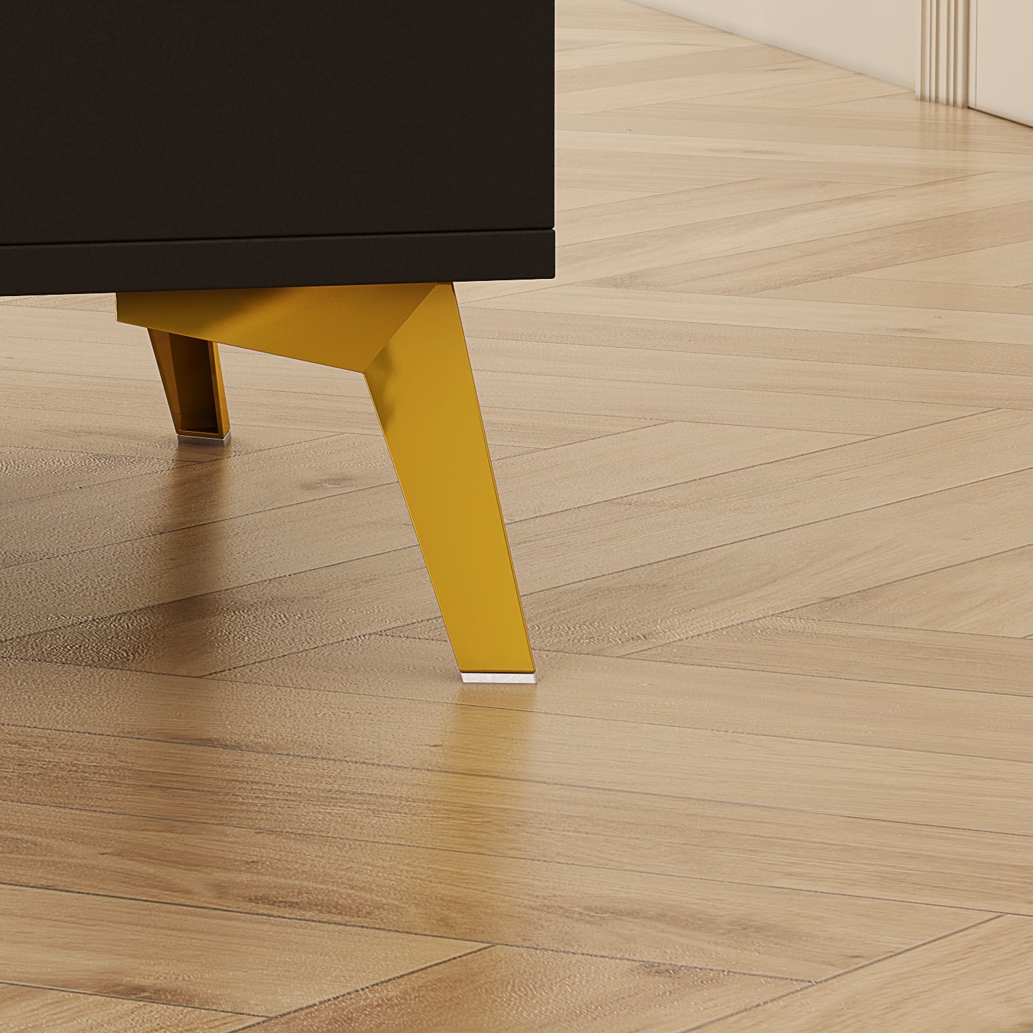 Bedside Nightstand White Finish Cabinet for Bedroom Storage