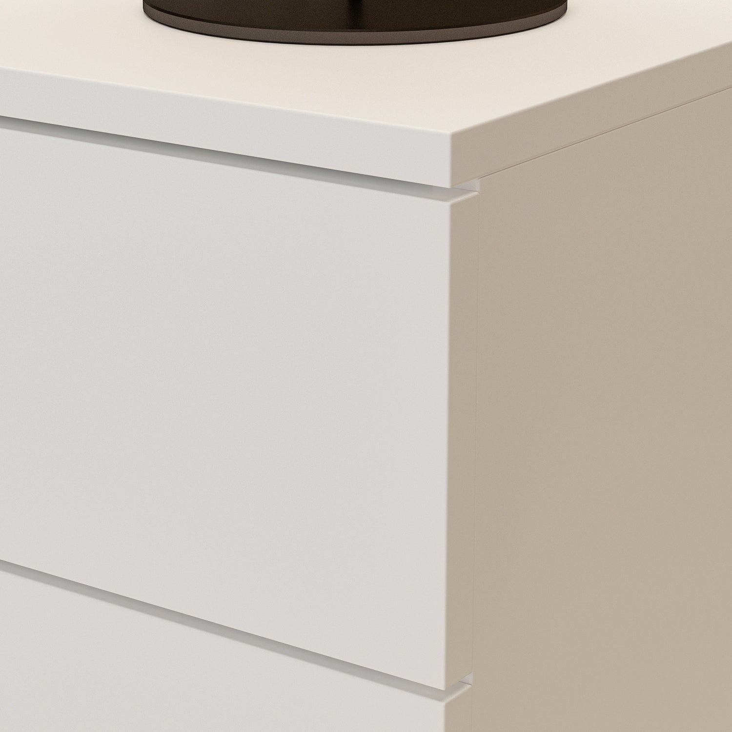 Nightstand with 2 Drawers End Table with Gold Metal Legs for Bedroom