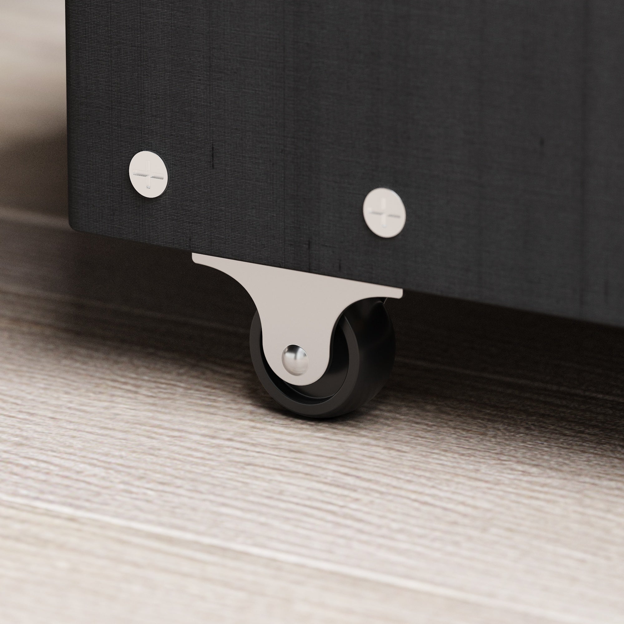 Low Profile Platform Bed With Storage Drawers And Power Outlet