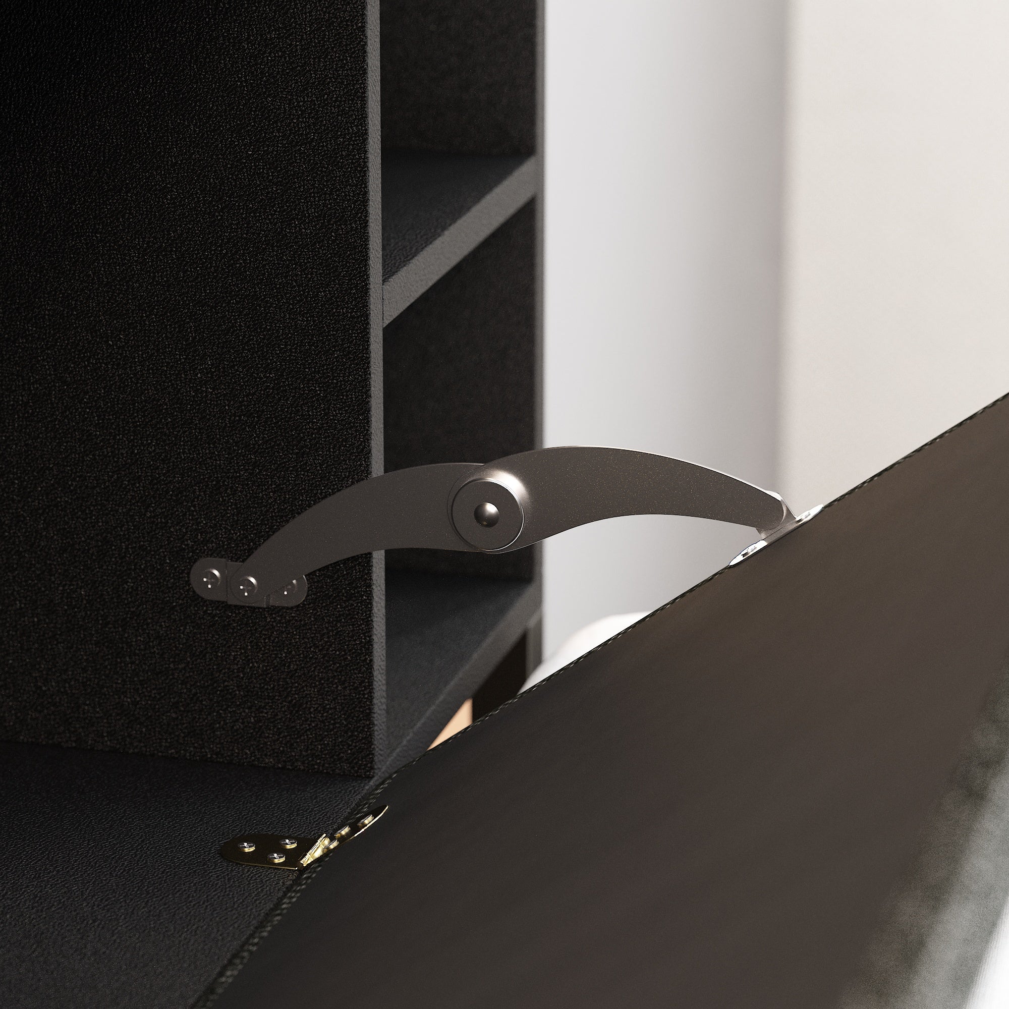 Low Profile Platform Bed With Storage Drawers And Power Outlet