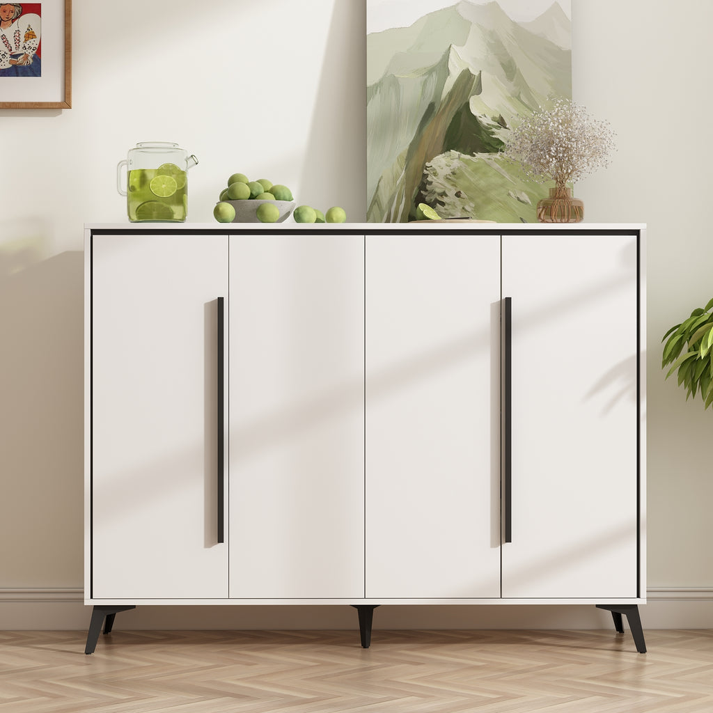 Shoe Cabinet Adjustable With 4 Doors — FUFUGAGA