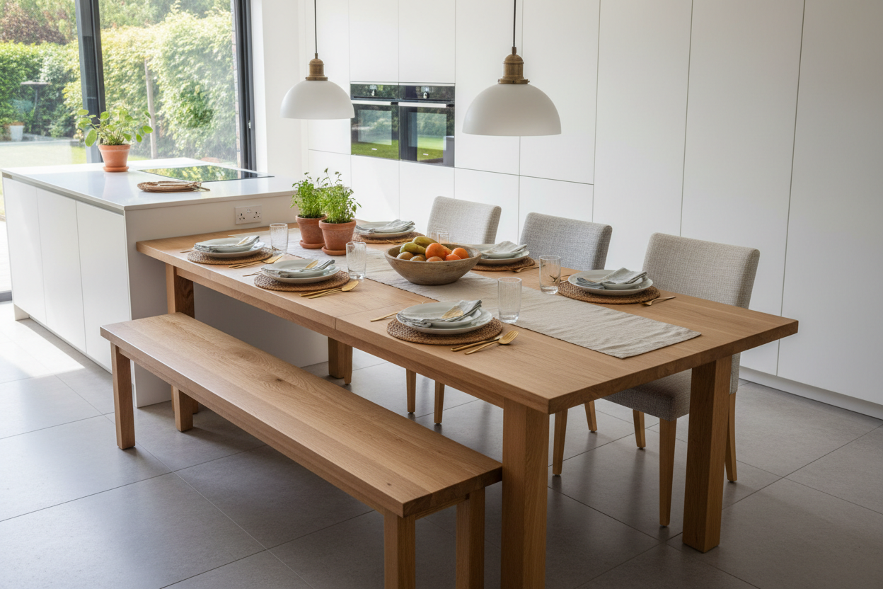 A Practical Guide to Choosing a Kitchen Table with Leaf and Bench