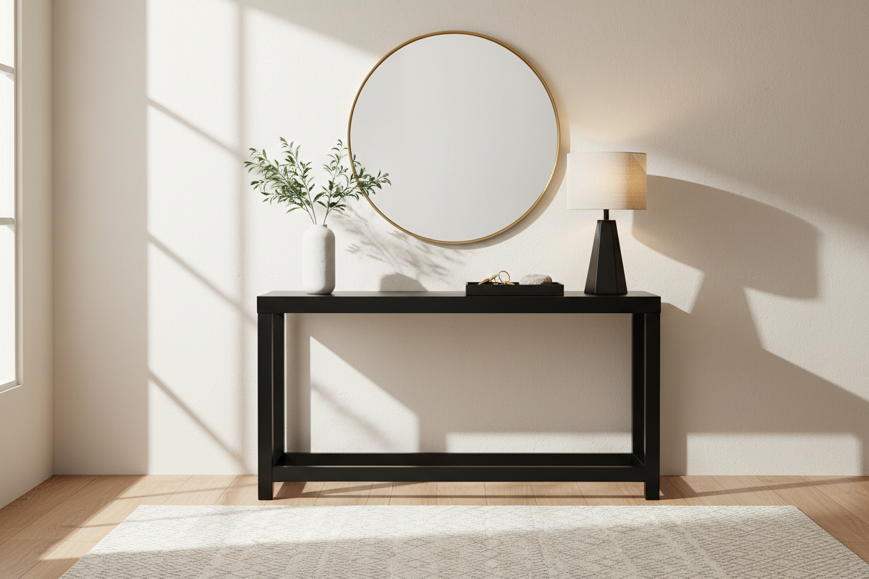 Bold Impressions: How to Choose and Style the Perfect Black Entryway Table