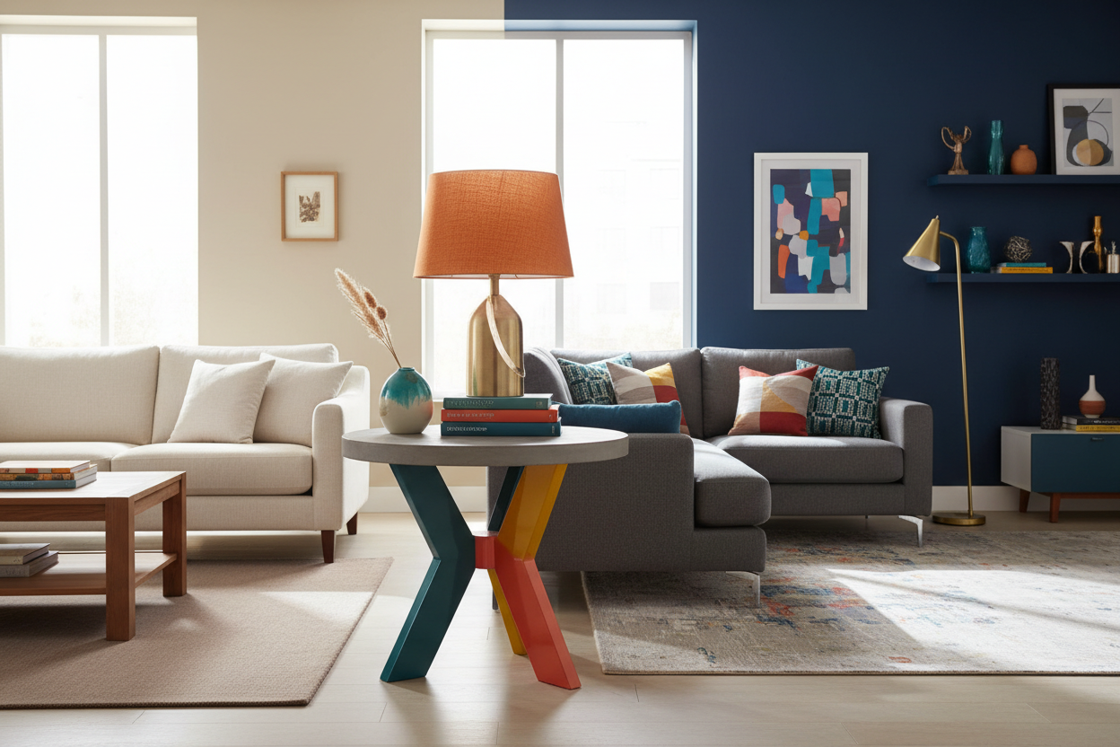 Boring Decor is Out: How a Funky Side Table Can Save Your Living Room