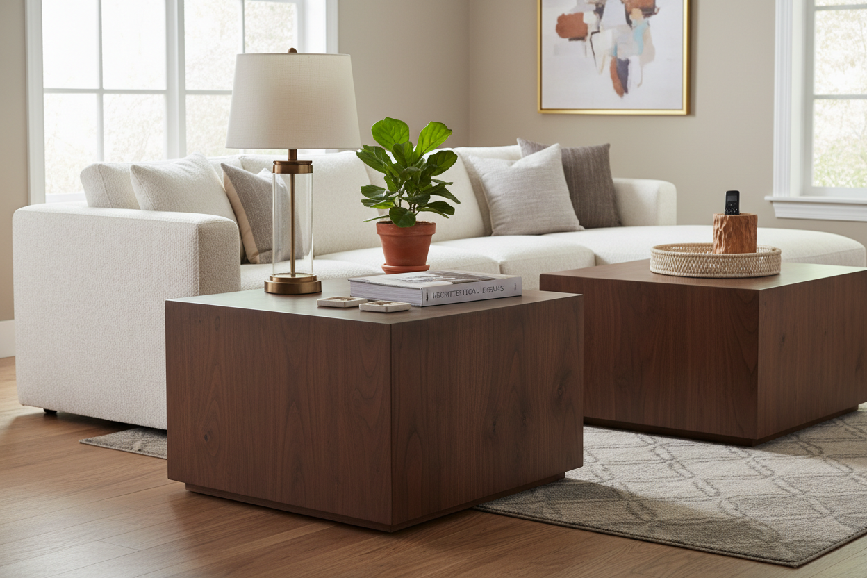 Choosing the Perfect Oversized Square End Table for Your Living Space