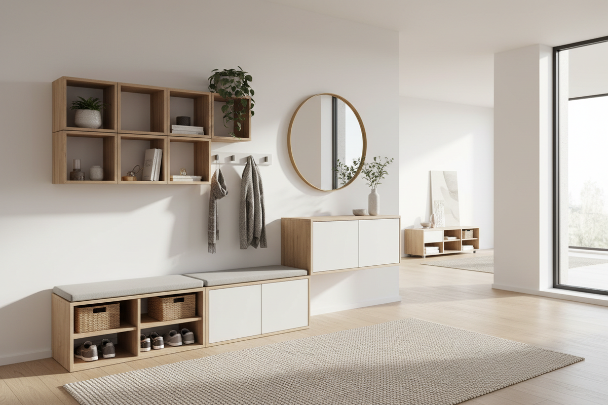 Custom Fit, Zero Reno: Transforming Your Hall with Modular Entryway Fu