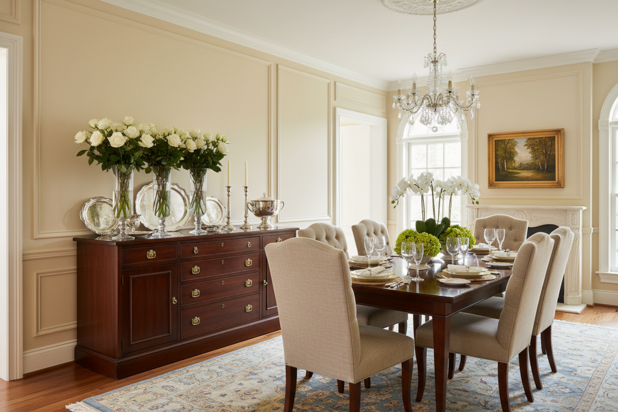 Elegant Buffet and Dining Table Ideas for Timeless Interiors