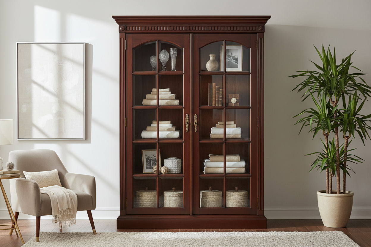 Elegant Glass Door Armoires to Elevate Your Home Storage