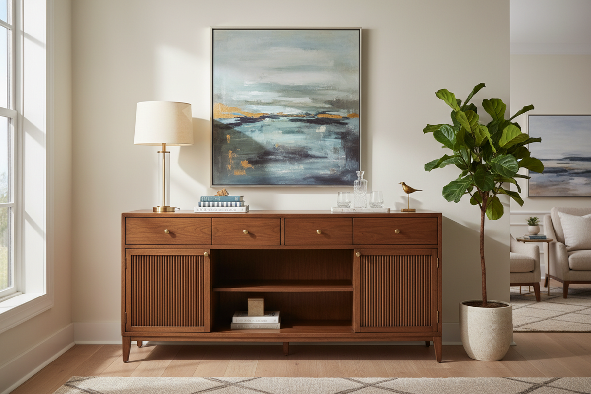 Curated visual reference: Visual Reference: Elegant Storage Solutions With A Dresser Buffet