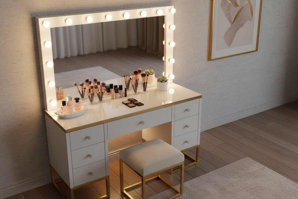 Elevate Your Beauty Space with a Povison Makeup Vanity