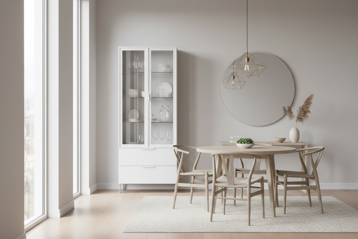 Small China Cabinet — How to Make Your Dining Room Feel Bigger