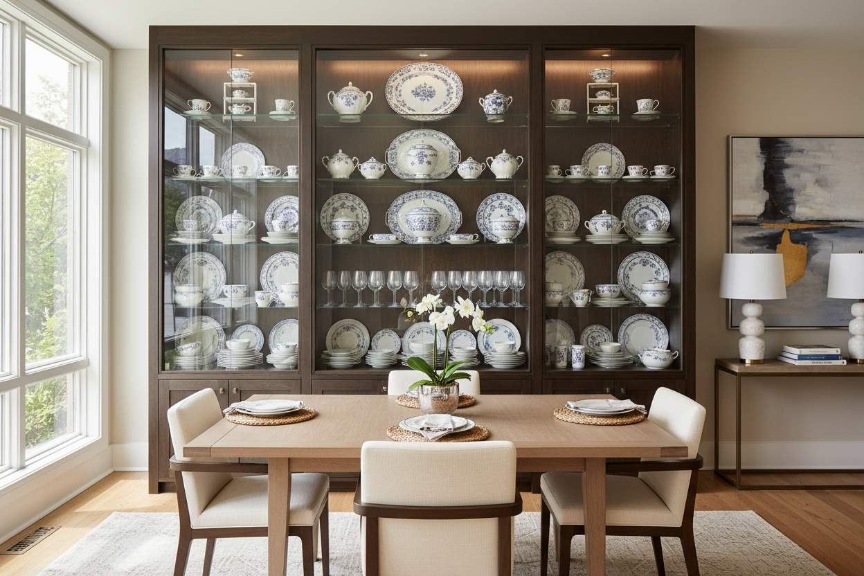 How Do You Display China in a China Cabinet — What Designers Actually Do