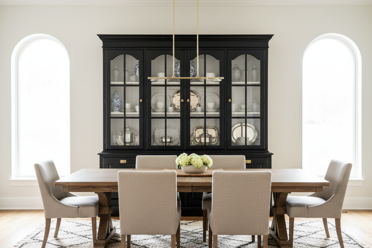 Black China Cabinet — The Designer's Guide to Choosing and Styling