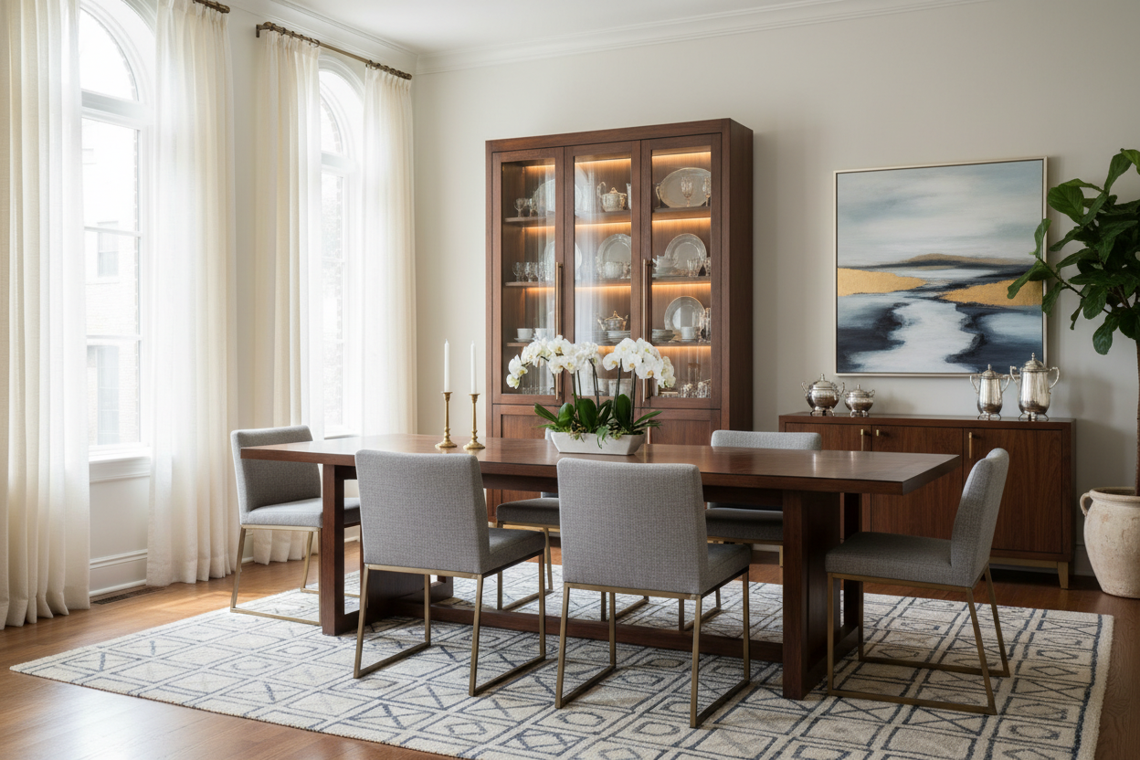 China Cabinet and Dining Room Set — How to Make Them Work Together