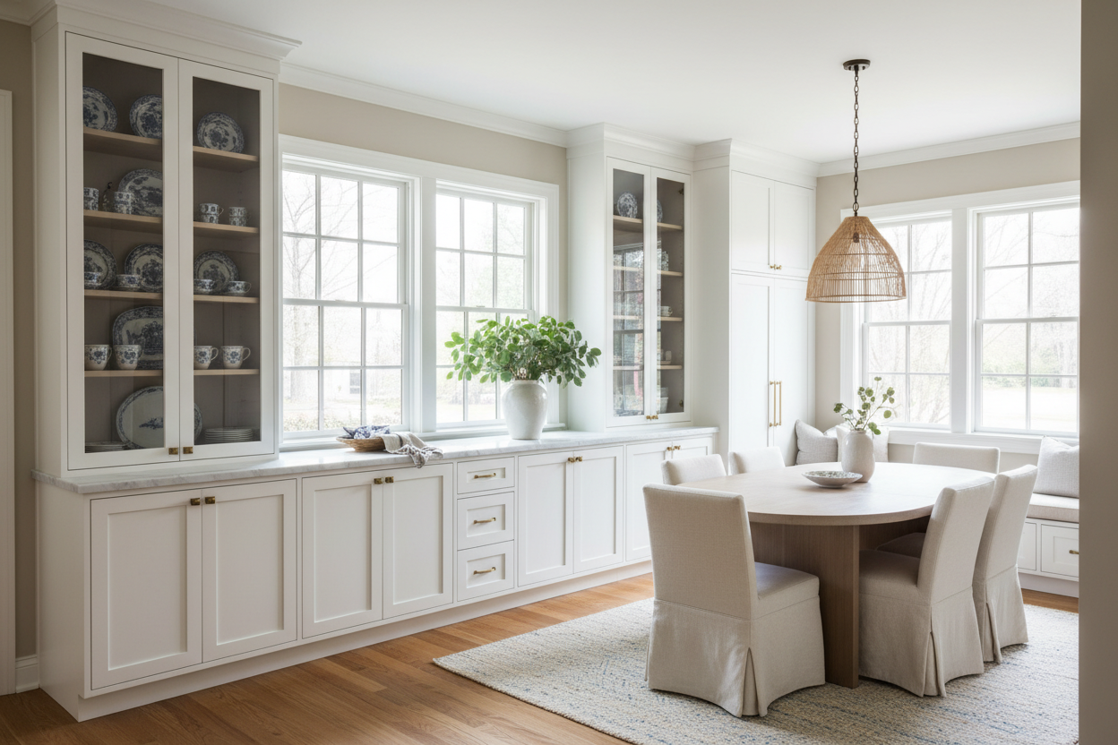 Built-In China Cabinet — How to Make It Work in Your Kitchen or Dining Room
