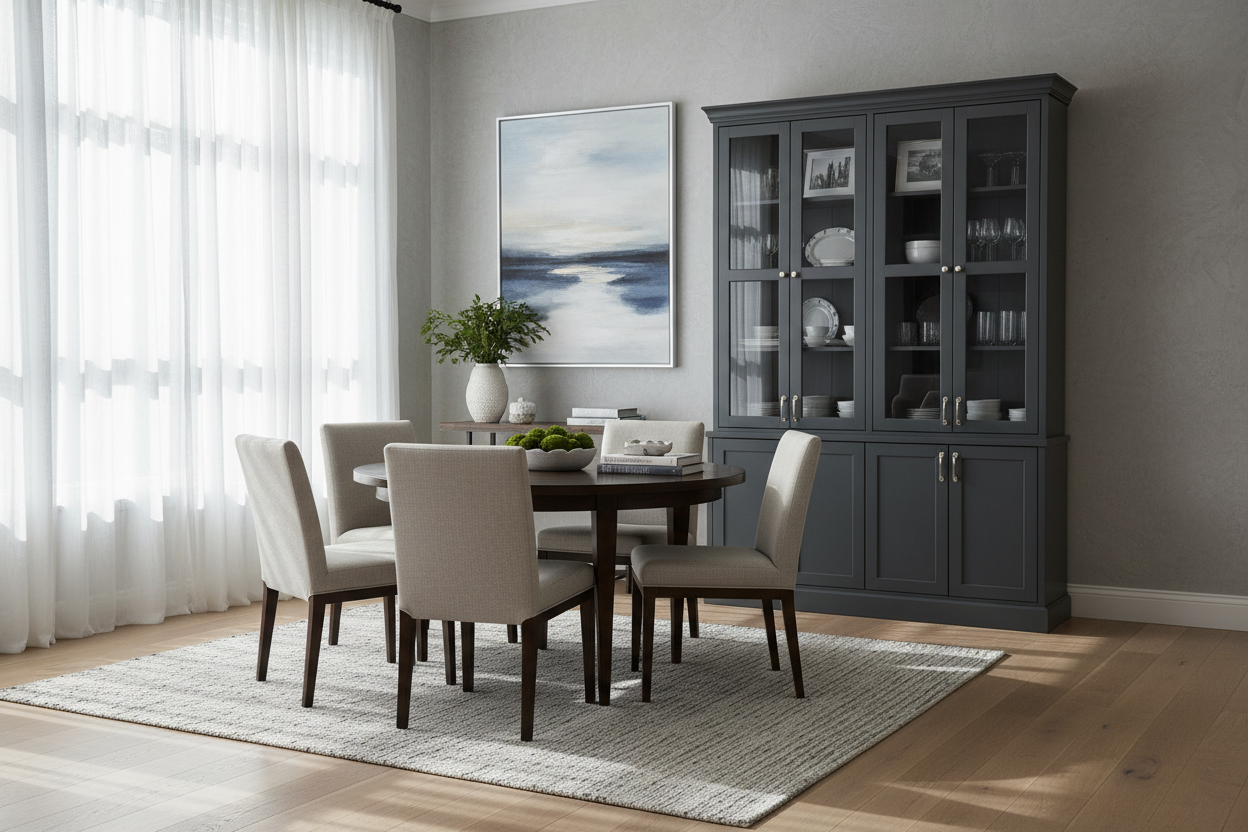 Gray China Cabinet — The Designer's Guide to Choosing and Styling