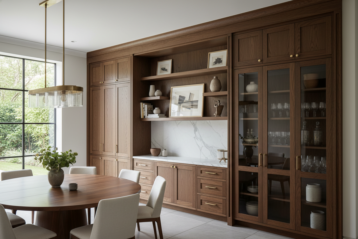 The Secret to Dining Room Cabinetry That Doesn't Scream 'Kitchen'