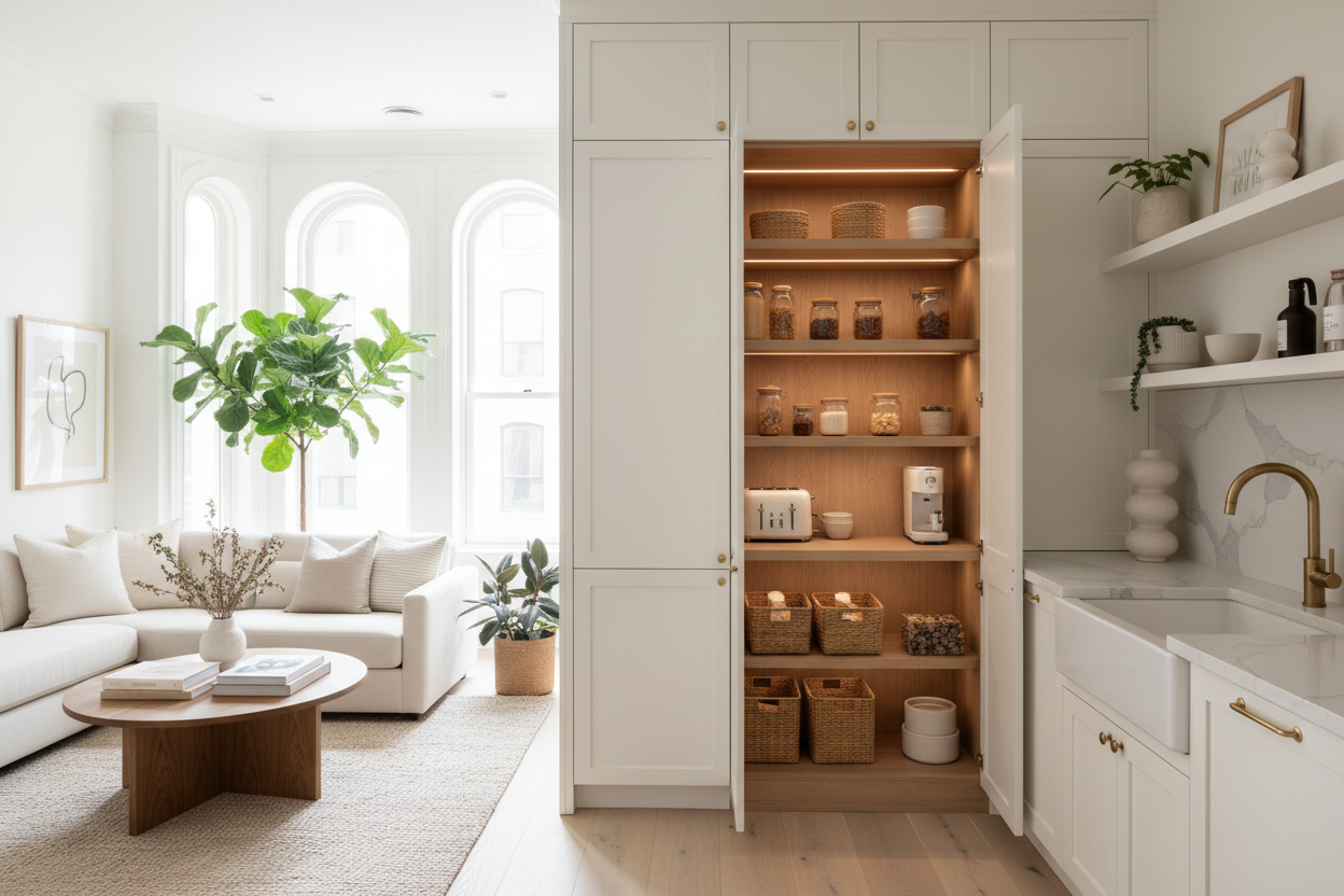We Ditched the Closet and Built a Pantry in Cabinets Instead