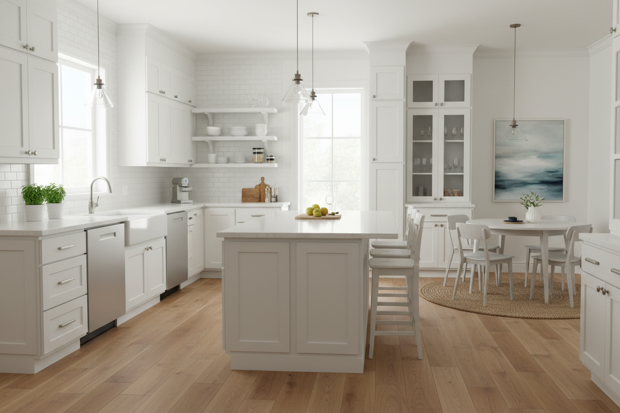 I Installed Lowe's White Cabinets 2 Years Ago. Here's How They Look.