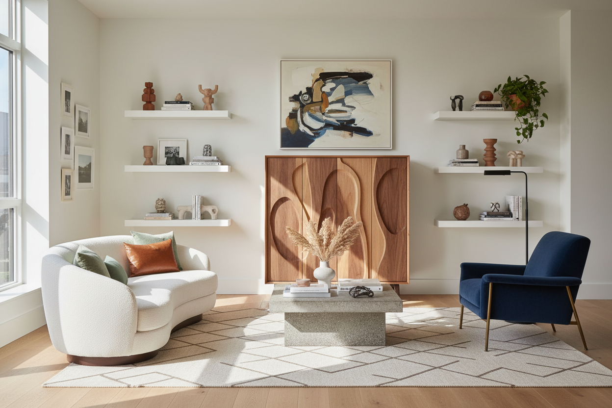 A Unique Storage Cabinet Cures the 'Matching Furniture' Curse