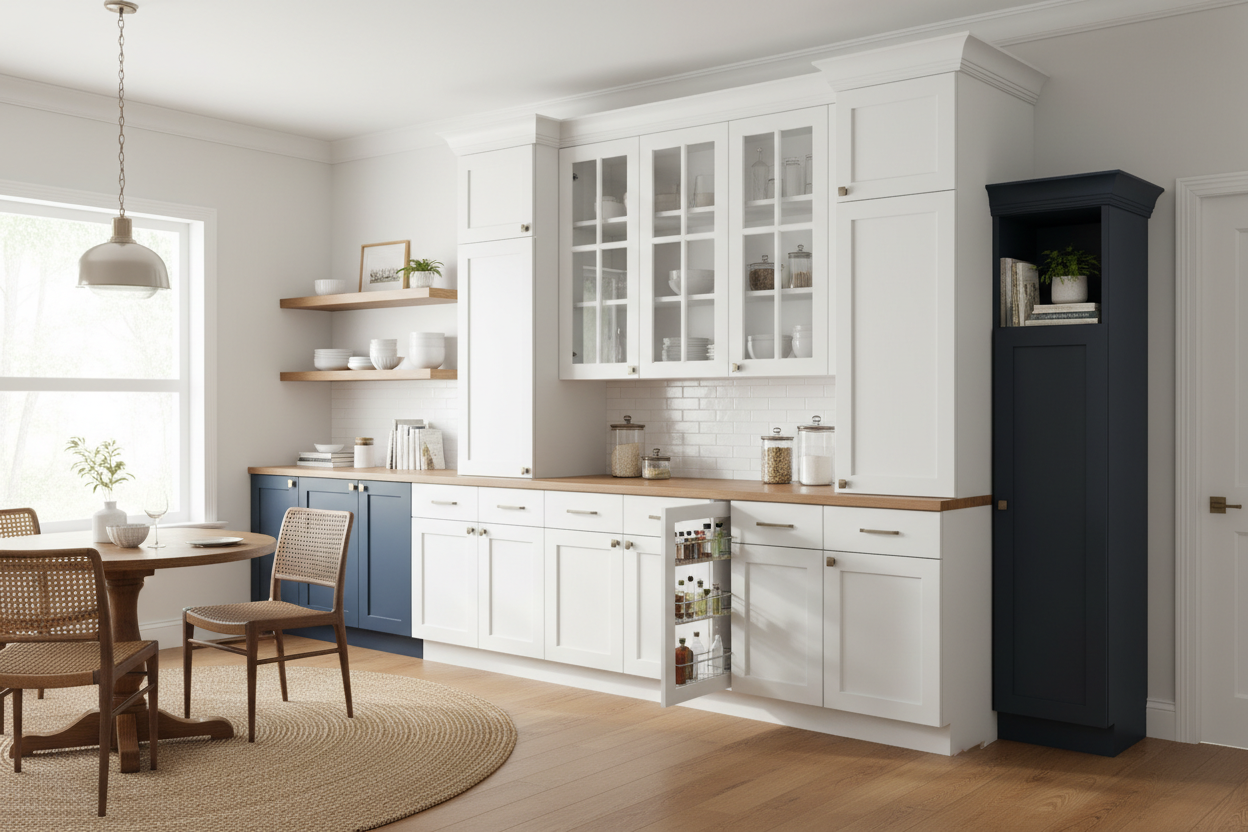 I Used Rooms To Go Cabinets to Fake a Custom Kitchen Pantry