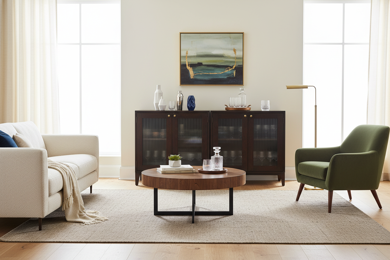 How to Style Wood Bar Cabinets Without Looking Like a 70s Lounge