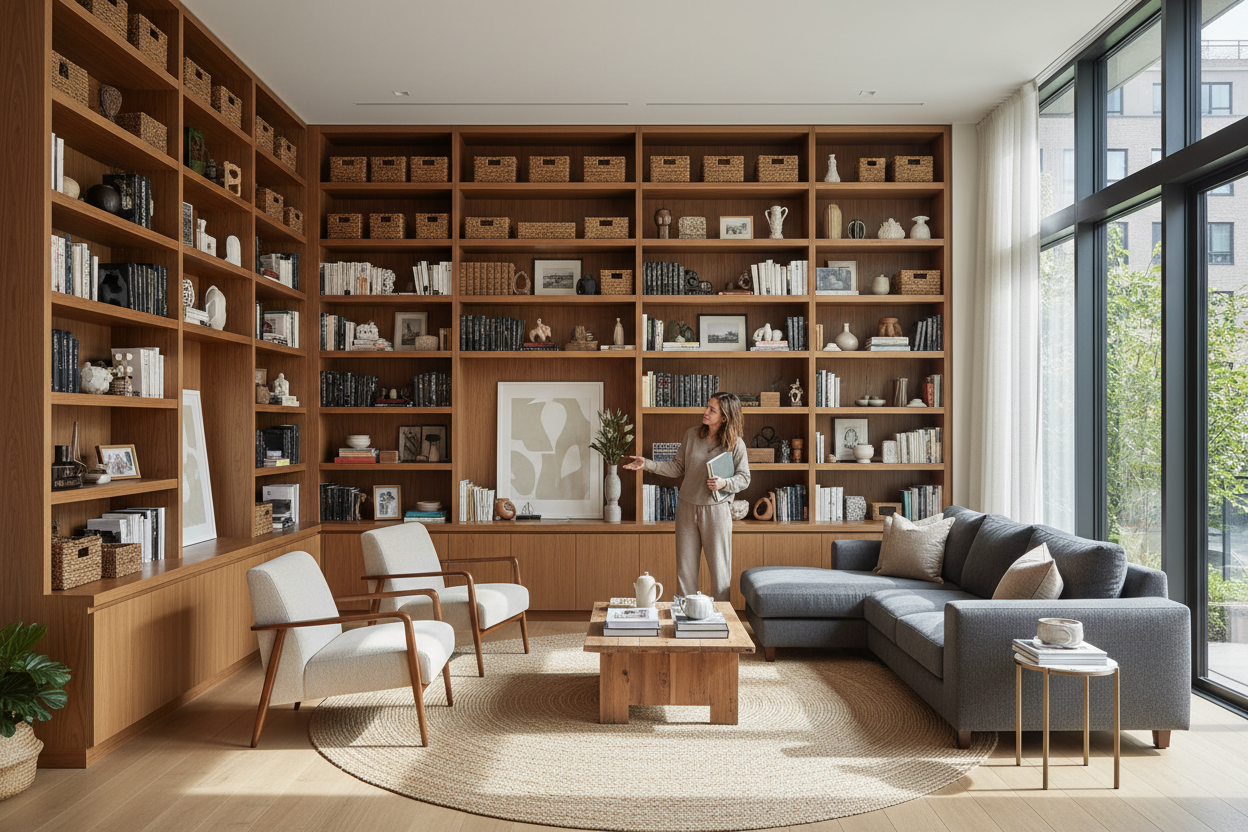 I Regret My Floor-to-Ceiling Built-In Shelves for Living Room Walls