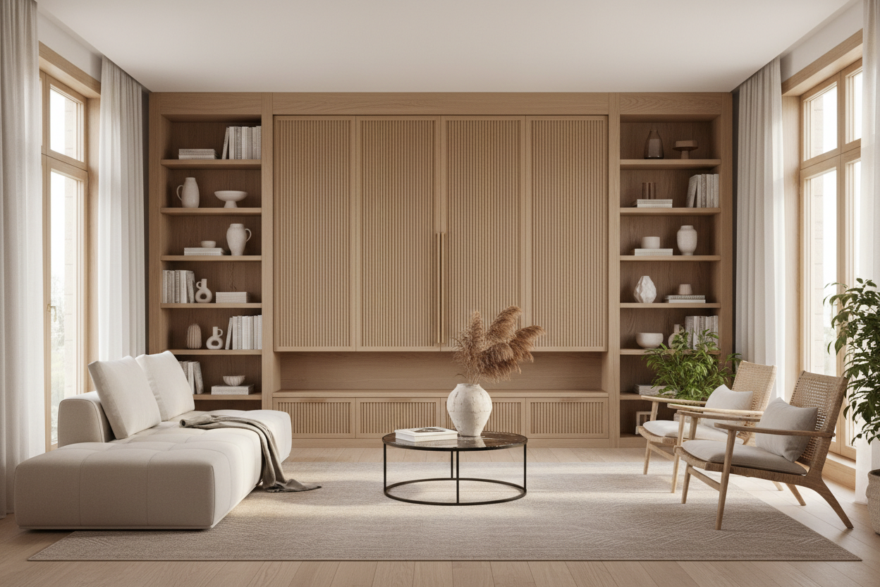 Your Screen Is an Eyesore: Try a TV Wall Cabinet With Doors to Hide TV
