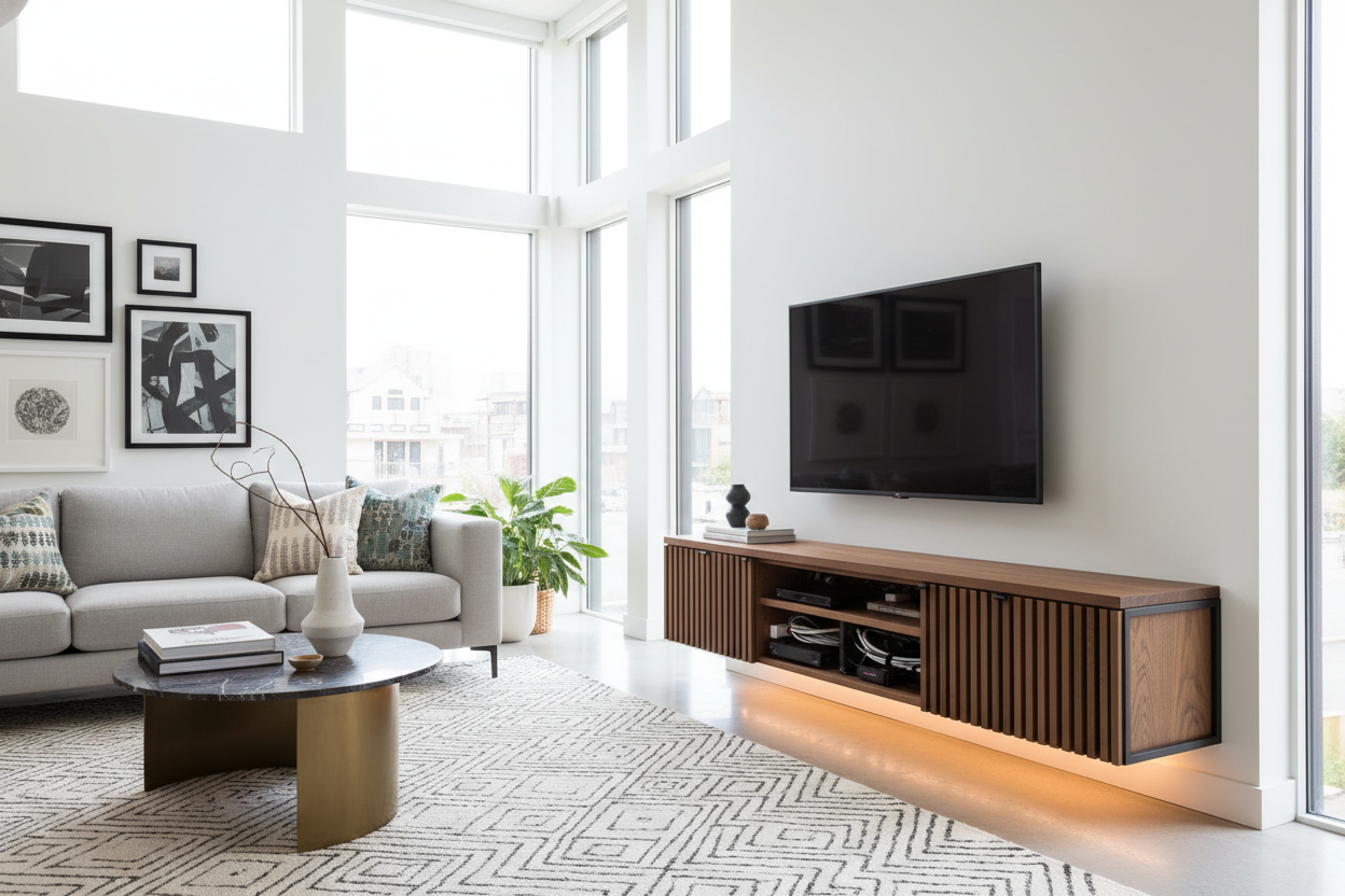 Can a Media Cabinet for Wall Mounted TV Actually Hide All Your Cords?