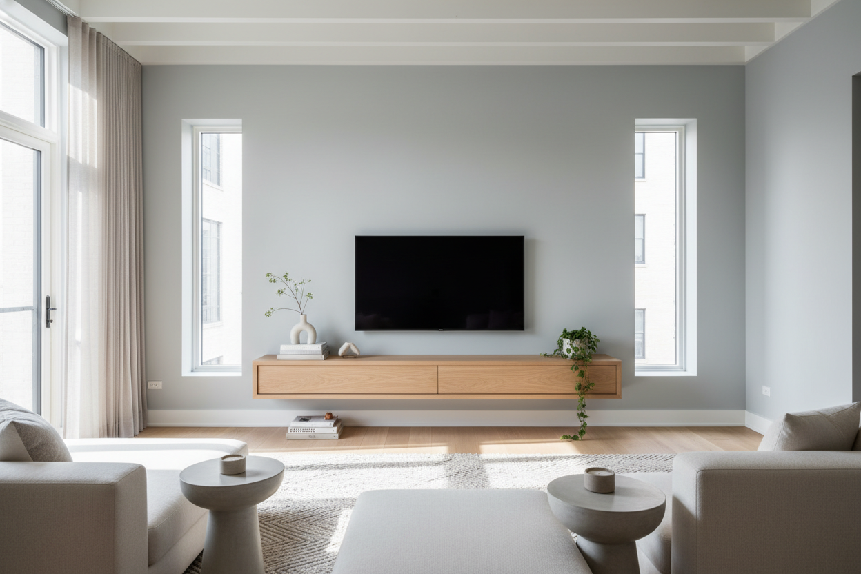 Is a TV Wall Console the Secret to Faking High Ceilings?