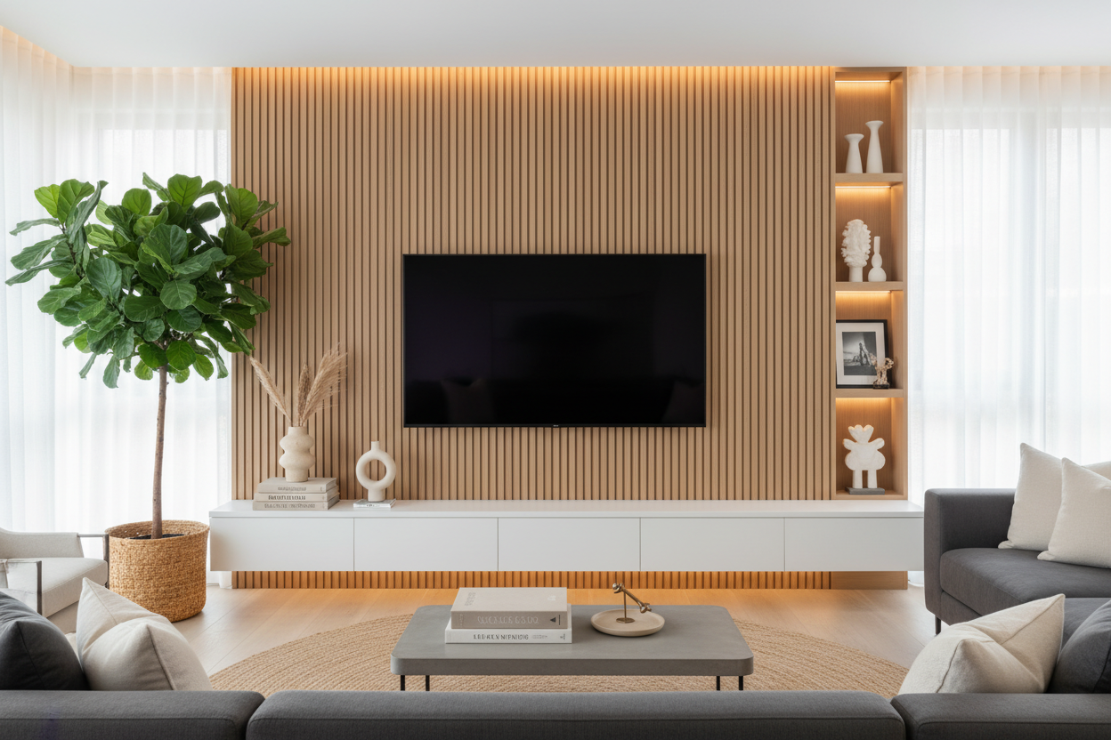 How to Design TV Console Wall Feature Moments That Don't Look Tacky