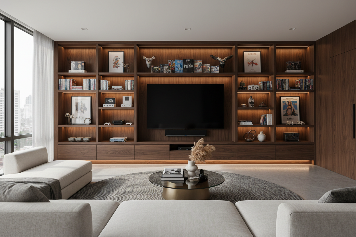 How an Entertainment Centre Wall Unit Fixed My TV Shrine