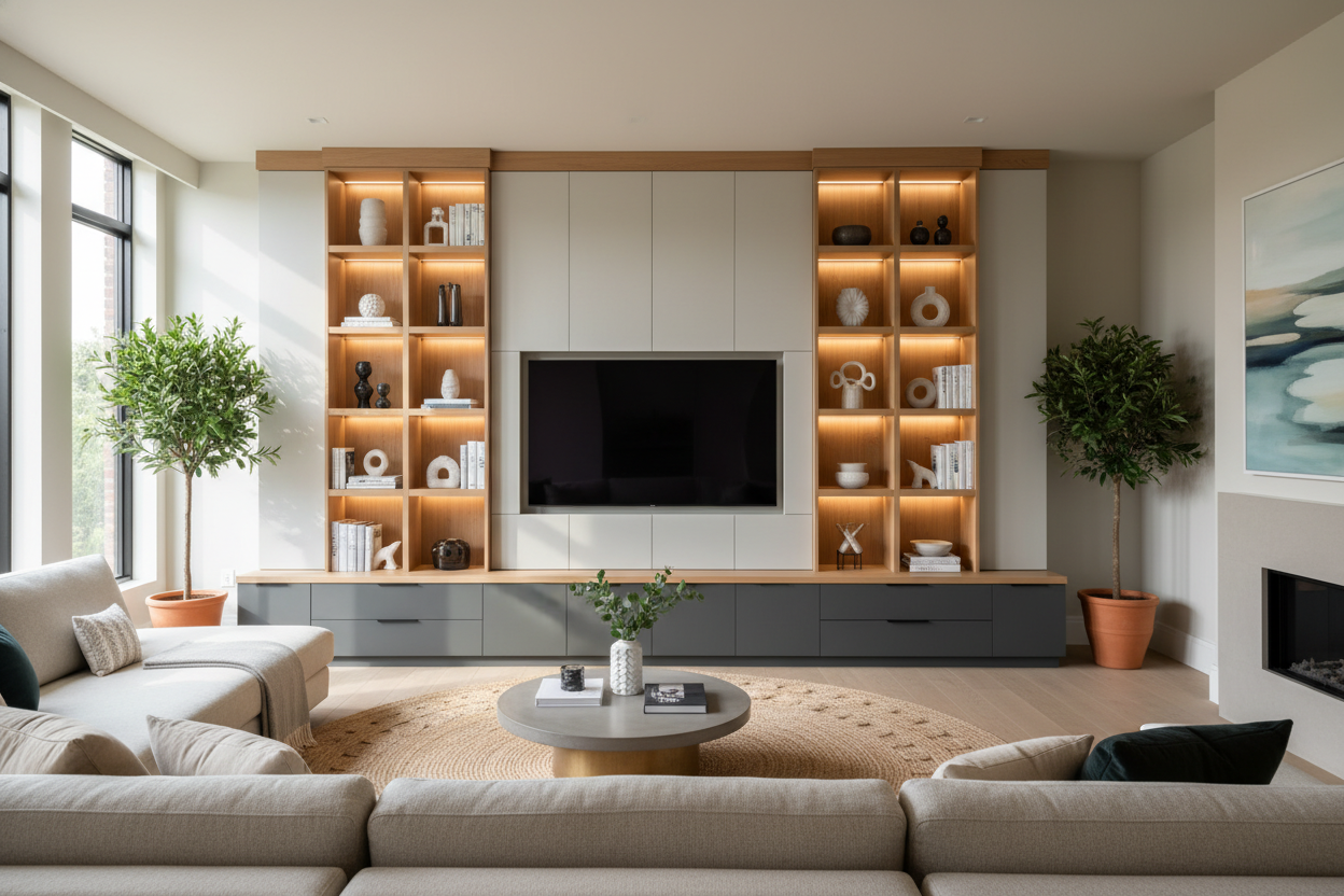I Cured the 'Giant Black Void' With a Wall Unit for 75 Inch TV