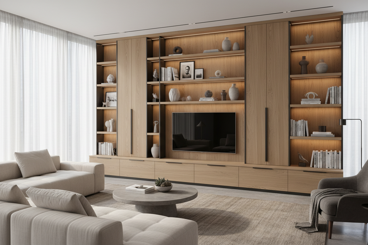 Stop Painting Accent Walls: Try Wall System Furniture Instead