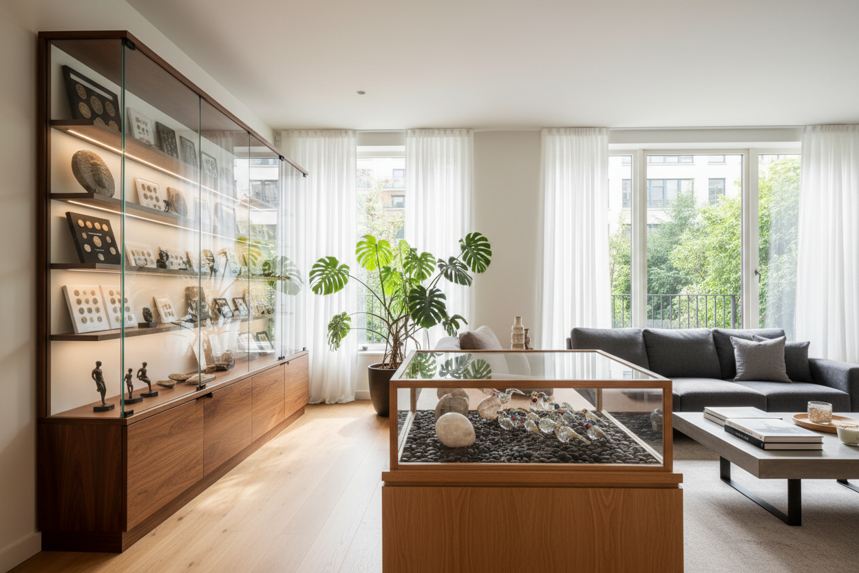 How to Style a Display Case Small Collectables Won't Look Lost In